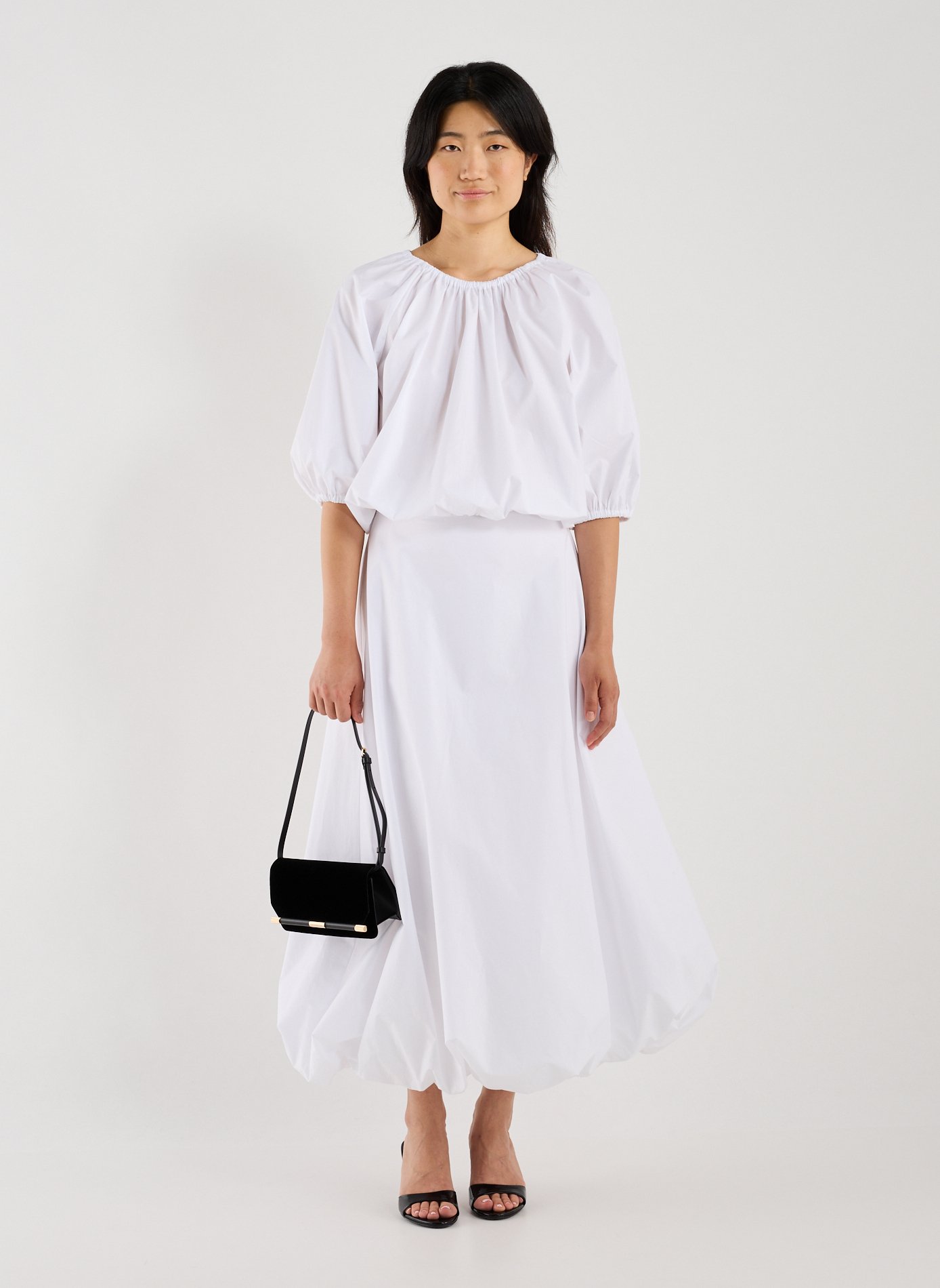 Pochette en velours  VICTORIA BECKHAM Noir