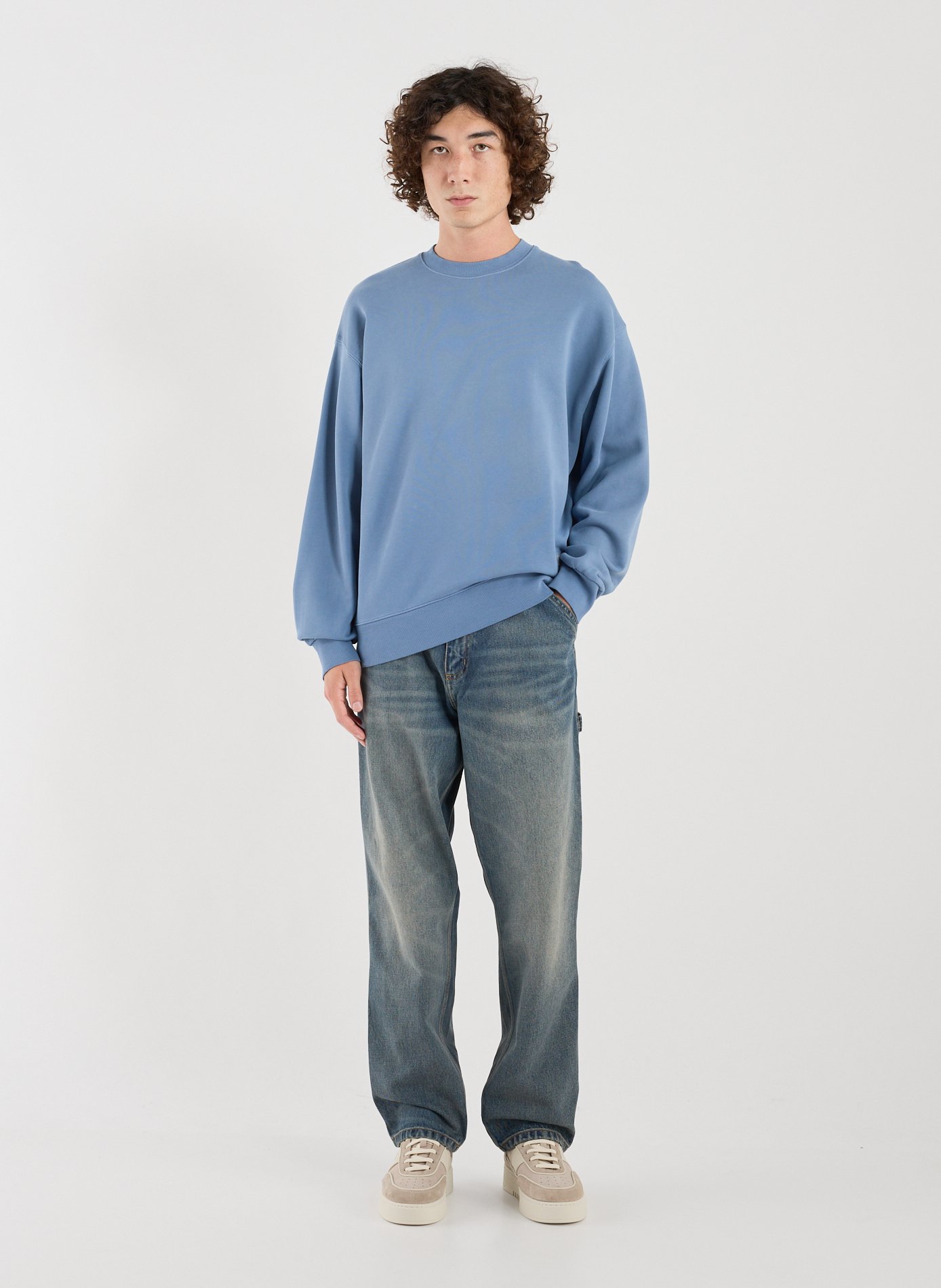 Sweat Hudson en coton CARHARTT WIP Bleu