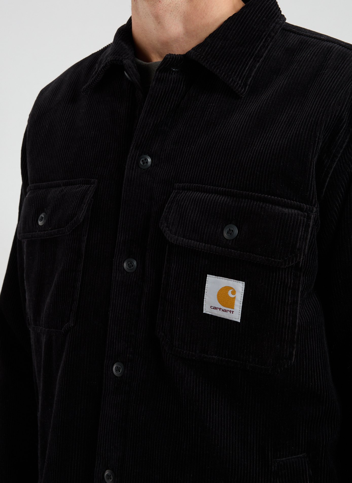 Lined corduroy jacket CARHARTT WIP Black