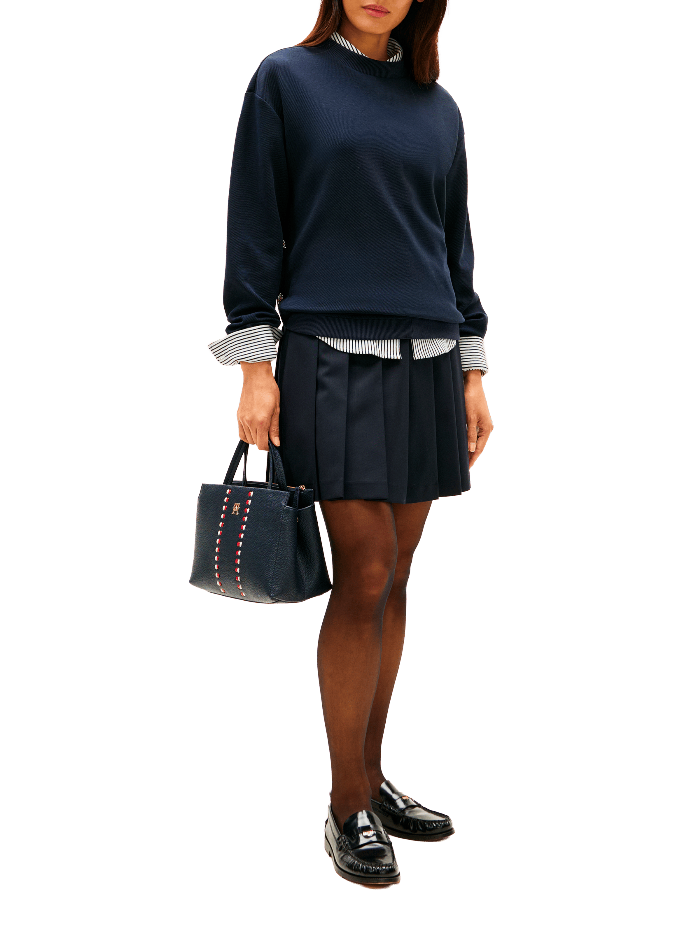 Removable shoulder strap handbag TOMMY HILFIGER Blue