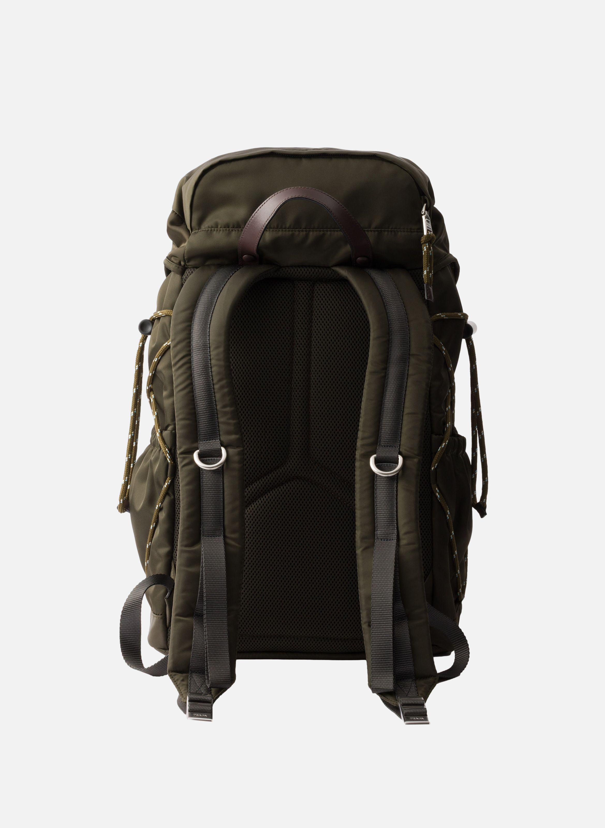 Sac à dos prada speedrock en re-nylon et cuir PRADA Vert