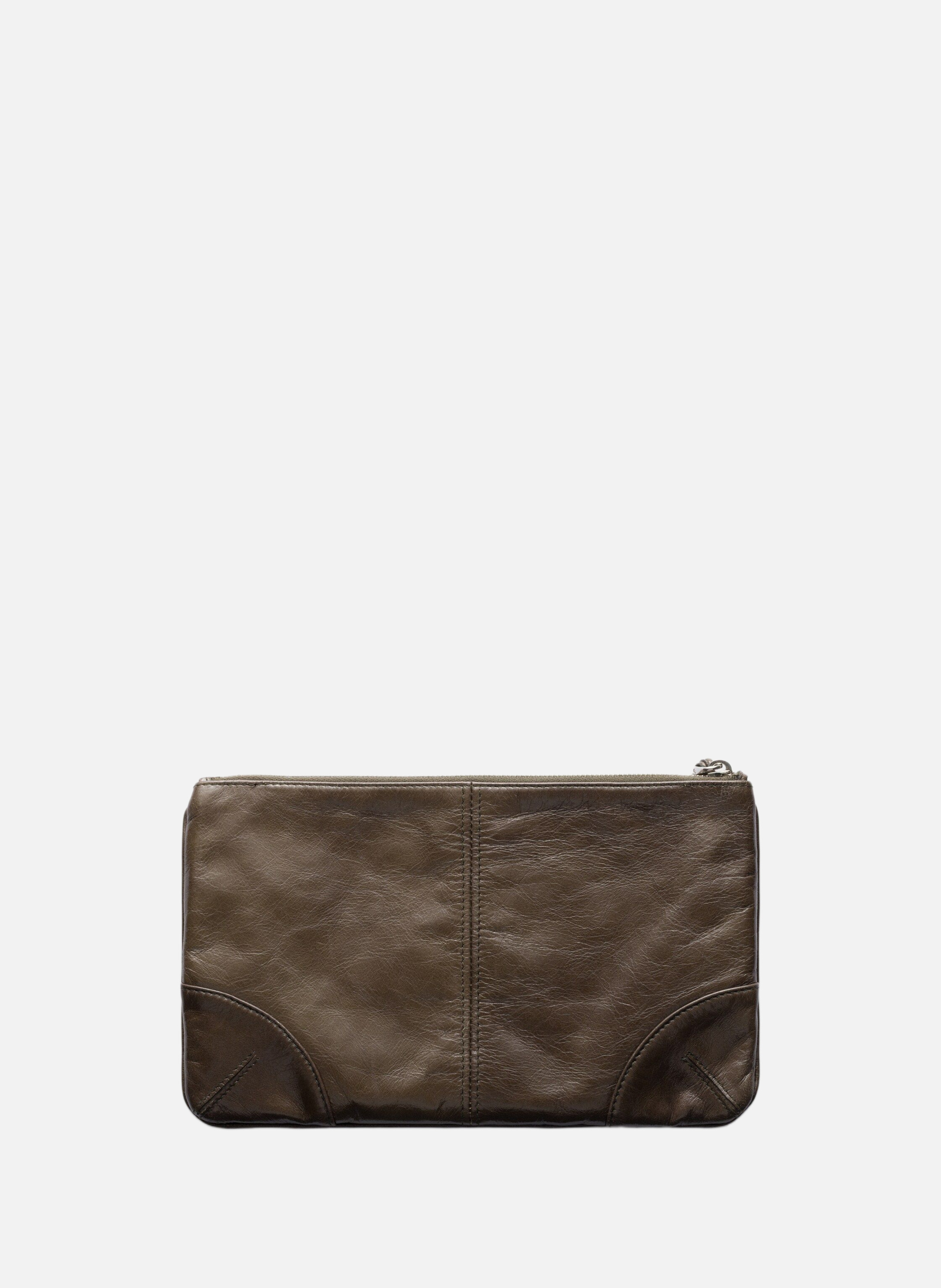 Pochette en cuir PRADA Vert