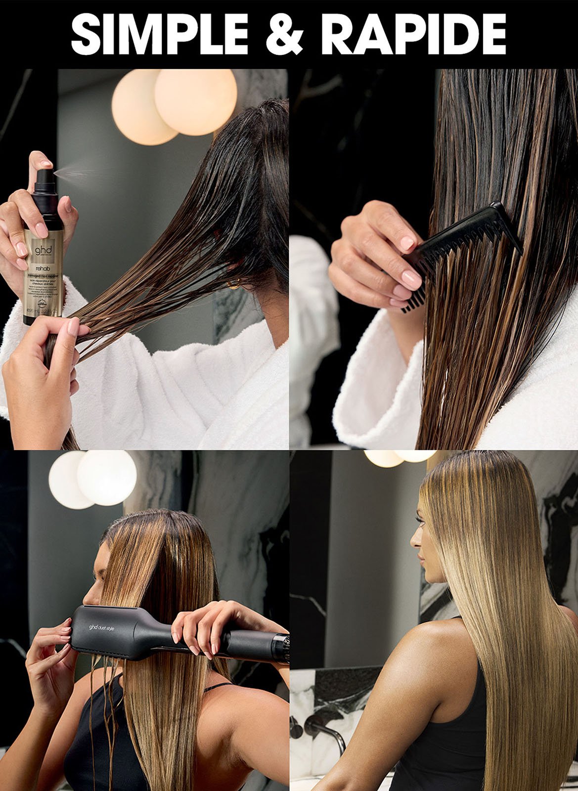 GHD rehab - soin réparateur pour cheveux abîmés GHD No color