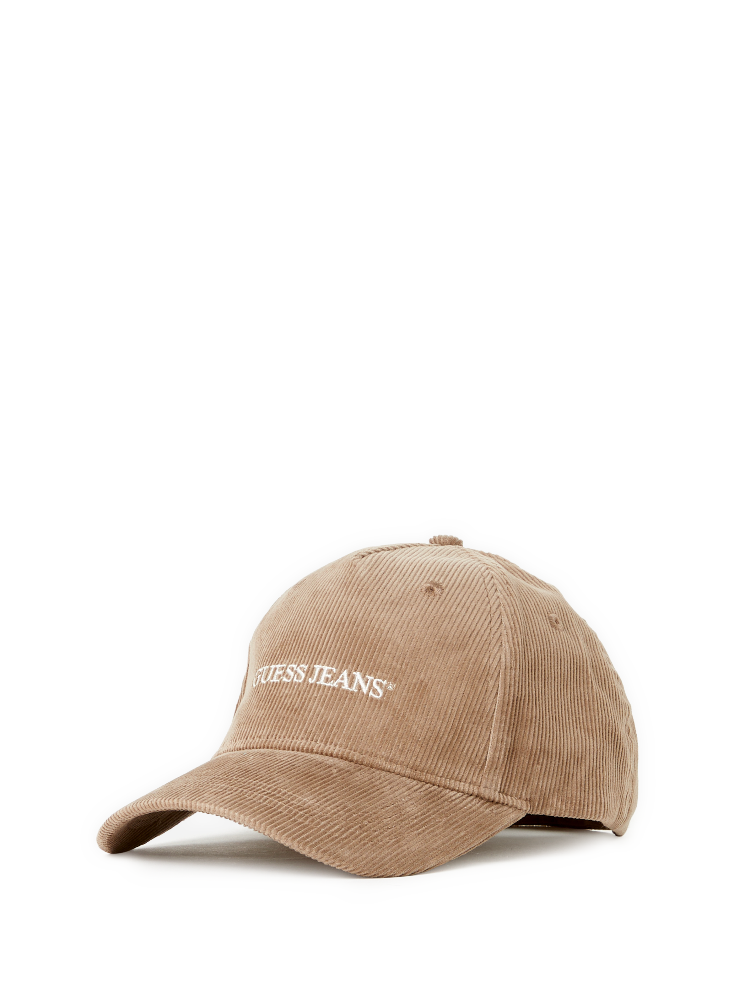 Cotton Logo Baseball Cap GUESS Beige