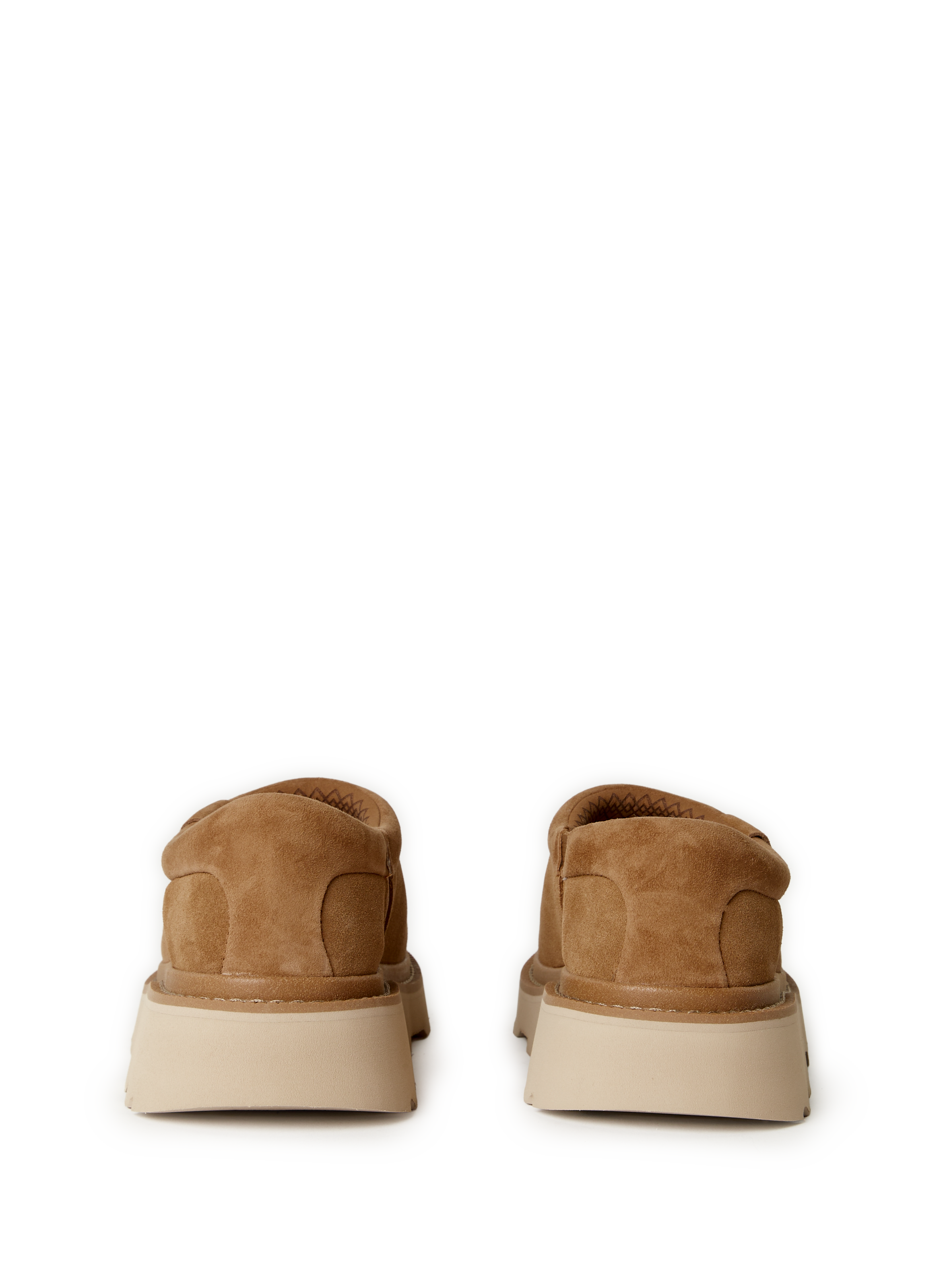 Mixed suede leather clogs UGG Brown