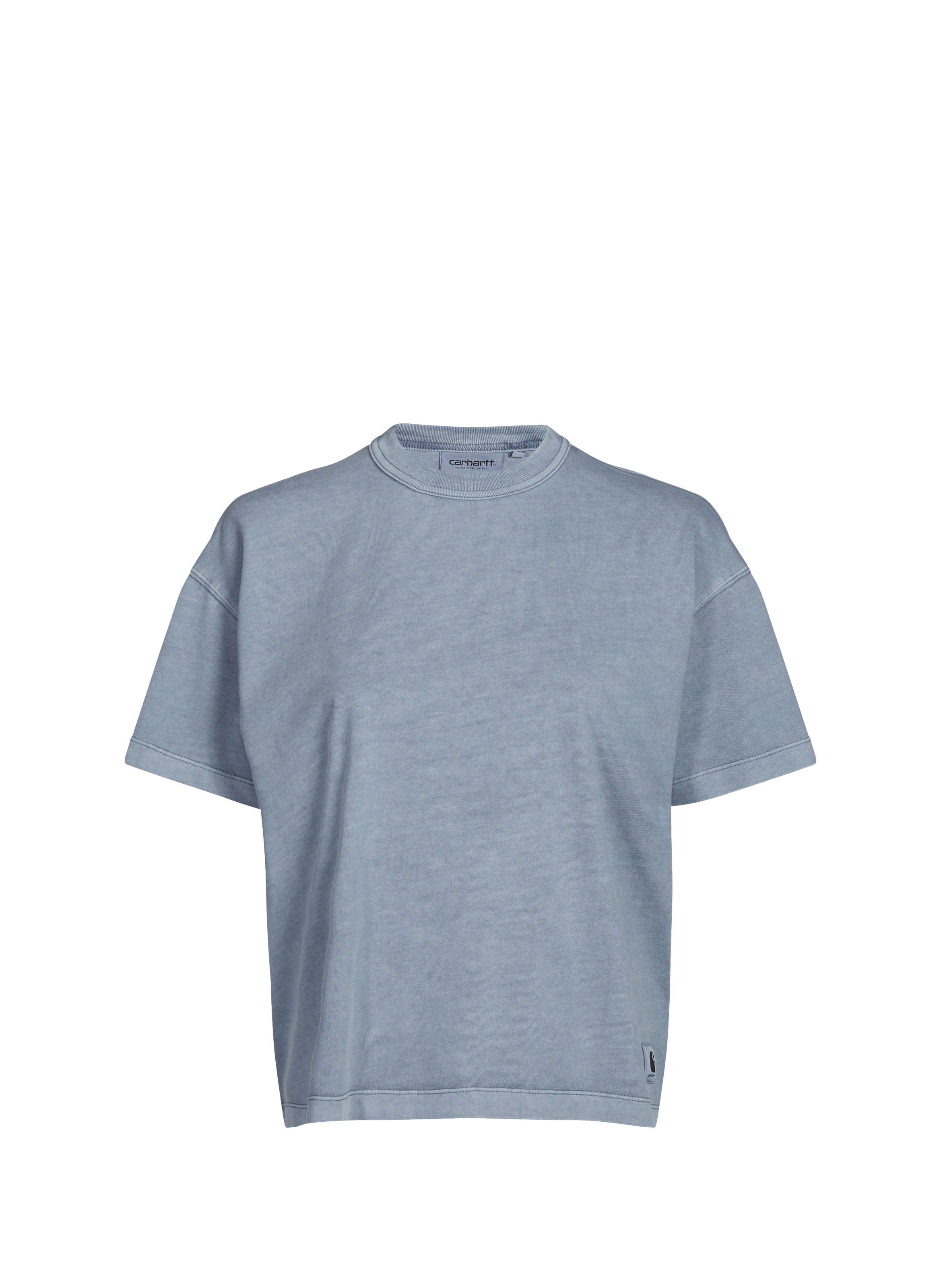Straight round neck cotton t-shirt CARHARTT WIP Blue