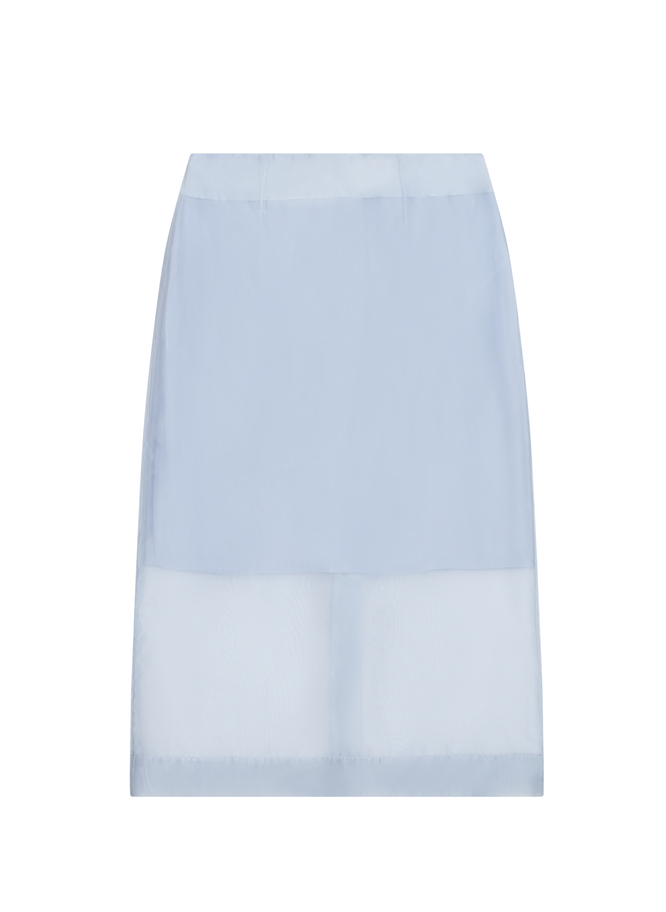 Jupe midi Wylo transparente SAISON 1865 Bleu