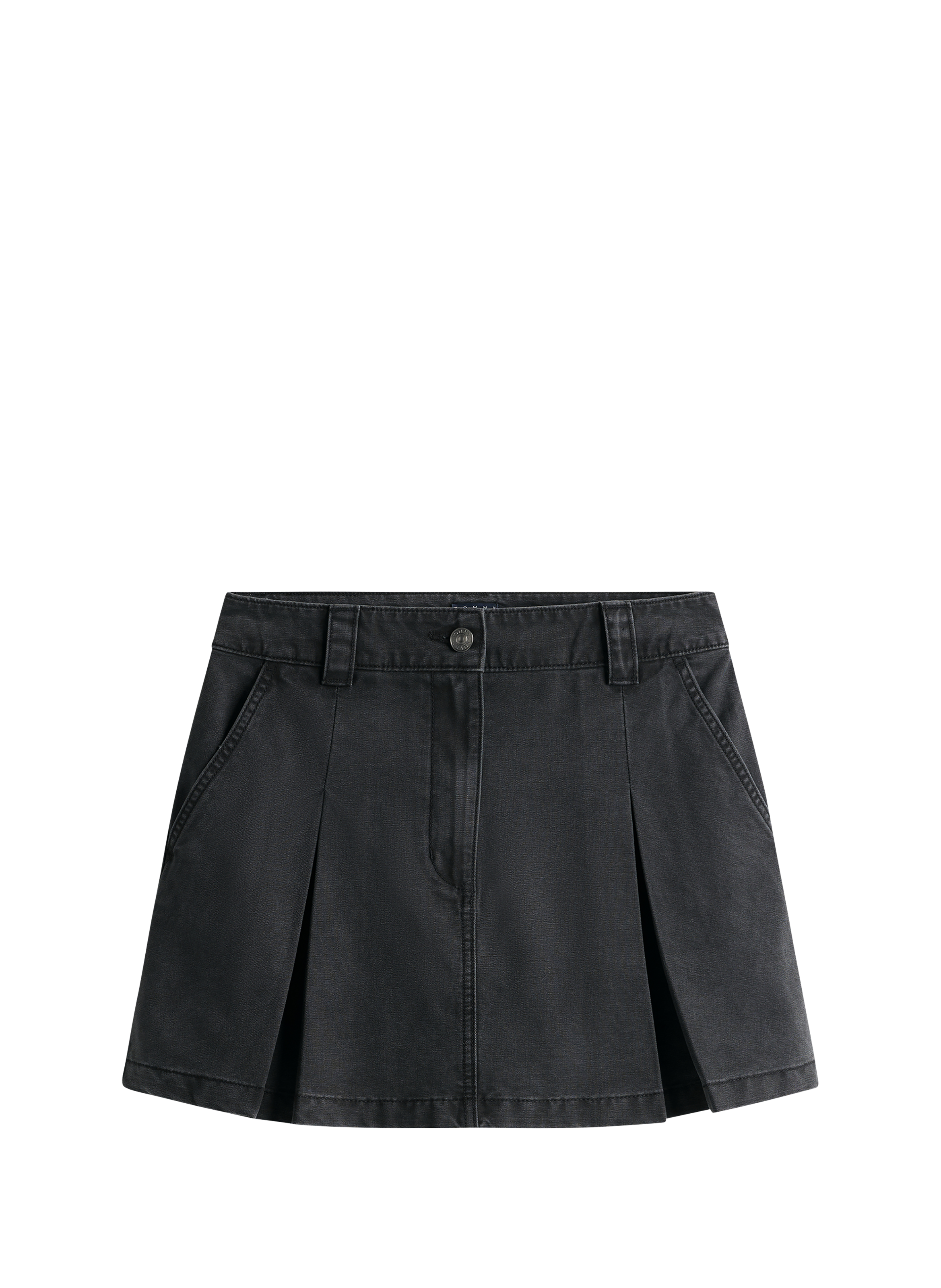Flared denim skirt TOMMY HILFIGER Black
