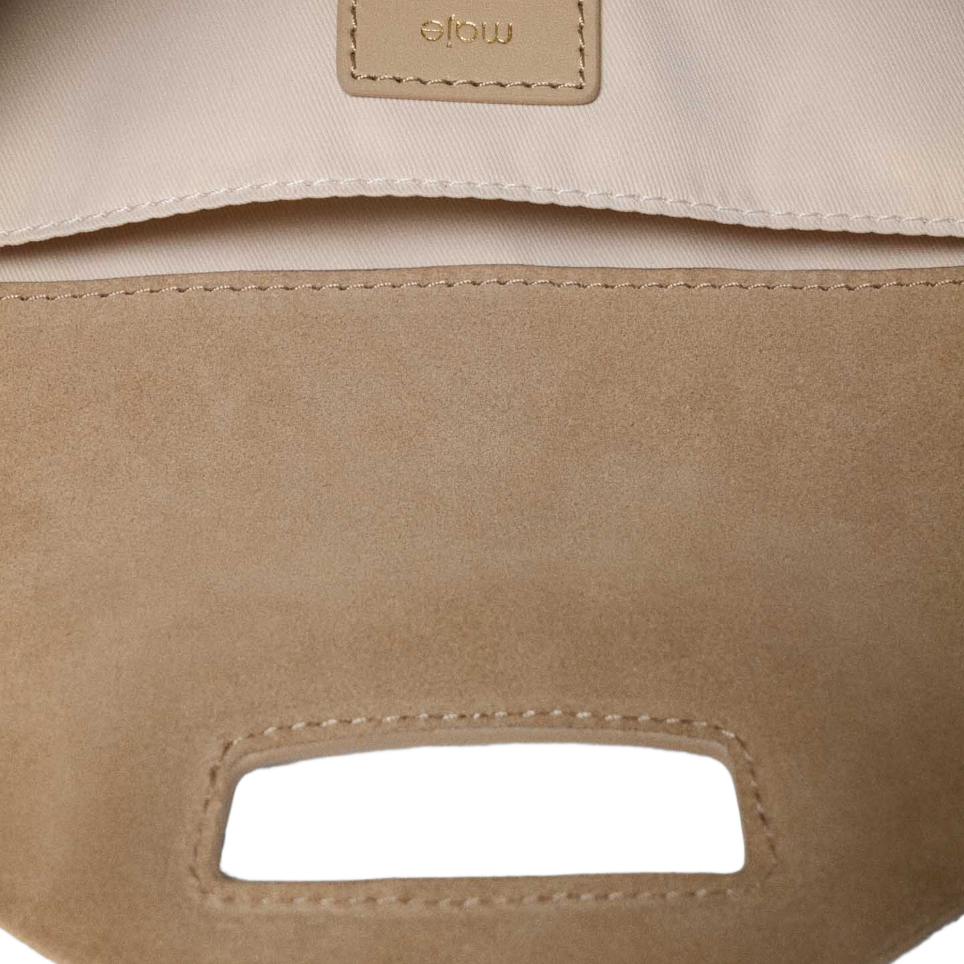 Sac bandoulière en cuir miss m MAJE Marron