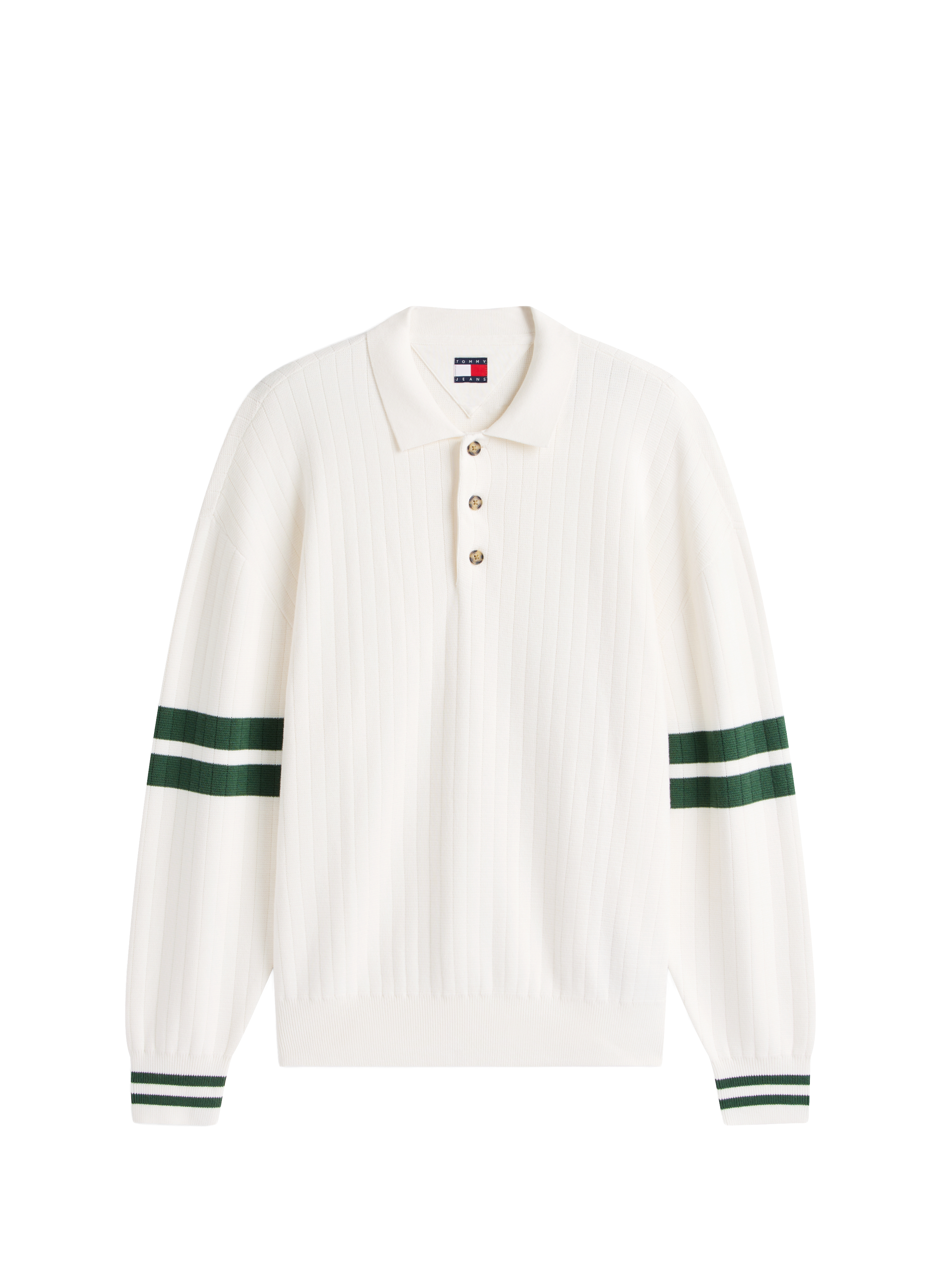 Striped cotton polo shirt TOMMY HILFIGER Beige
