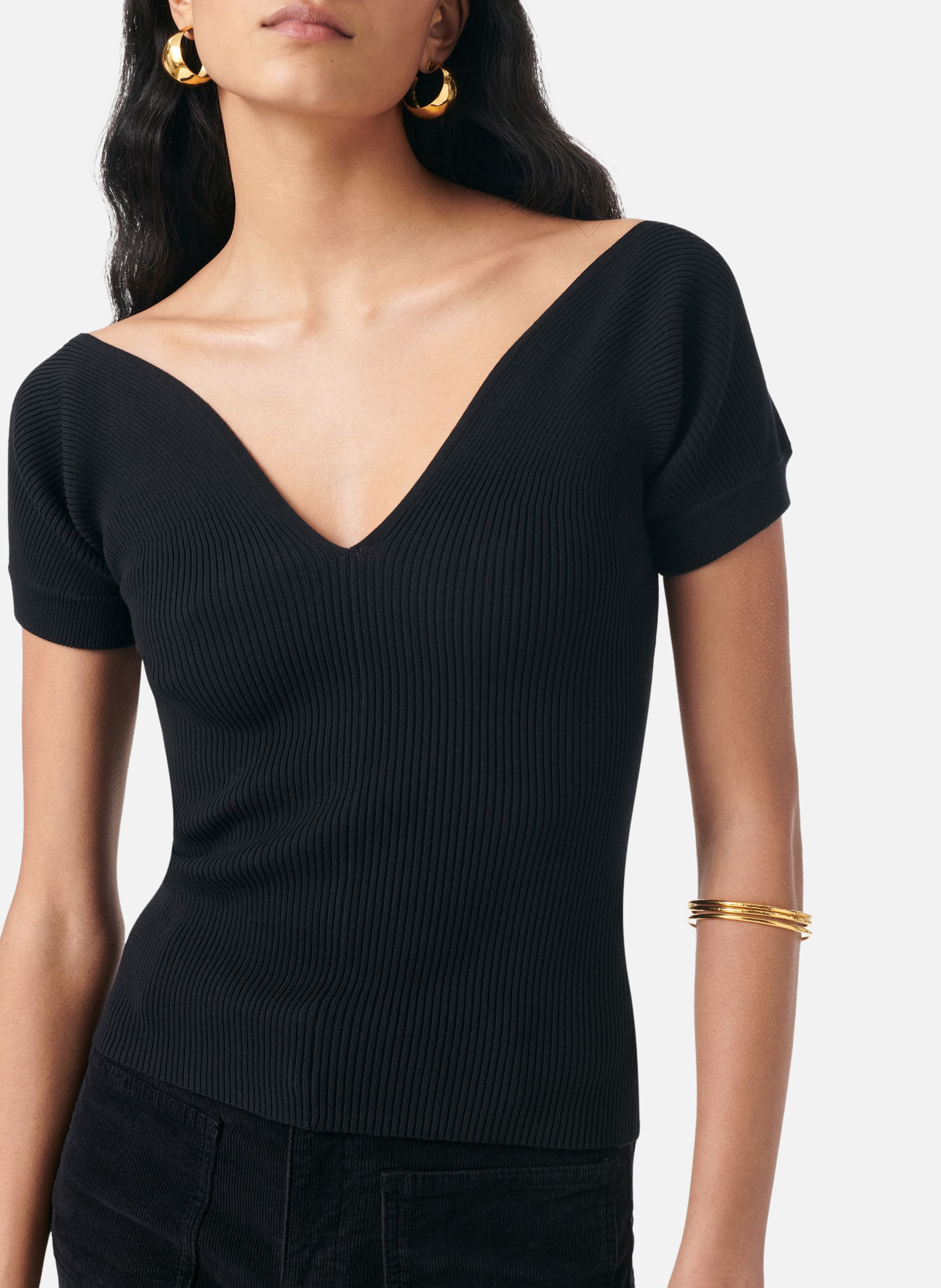 Top gabaret VANESSA BRUNO Noir