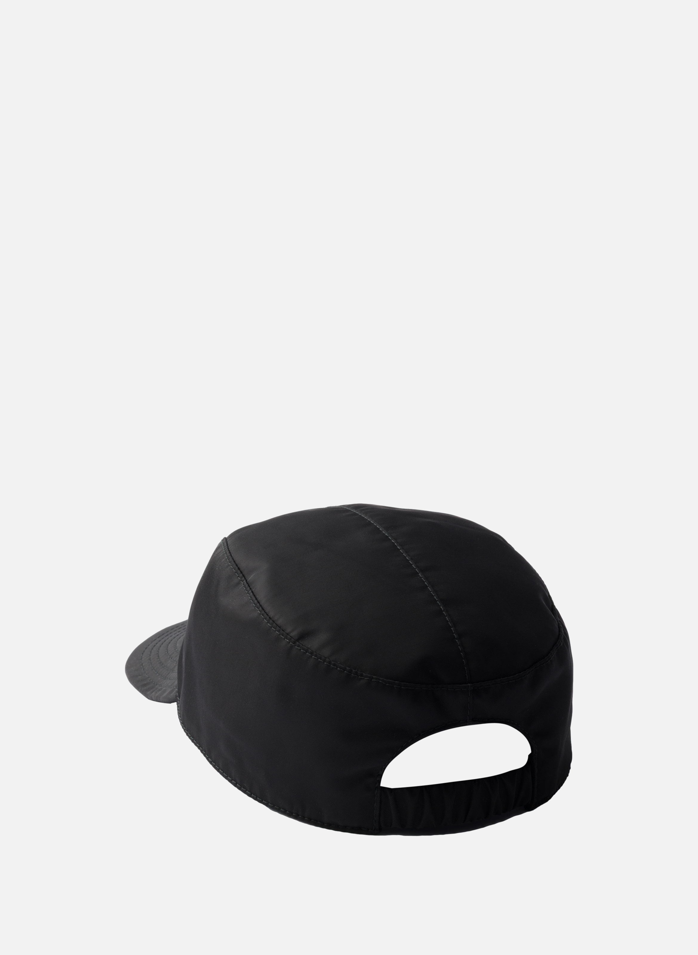 Casquette de baseball en re-nylon PRADA Noir