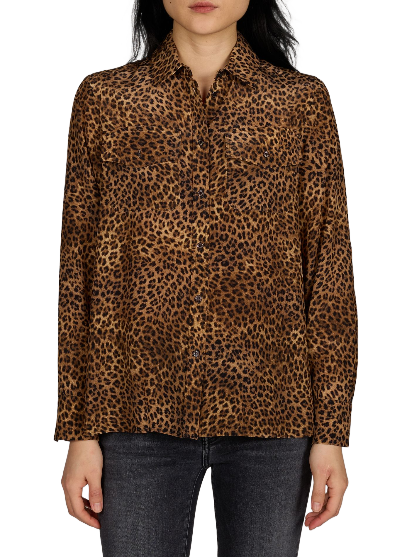 Leopard print silk shirt MAX MARA WEEK END Multicolour