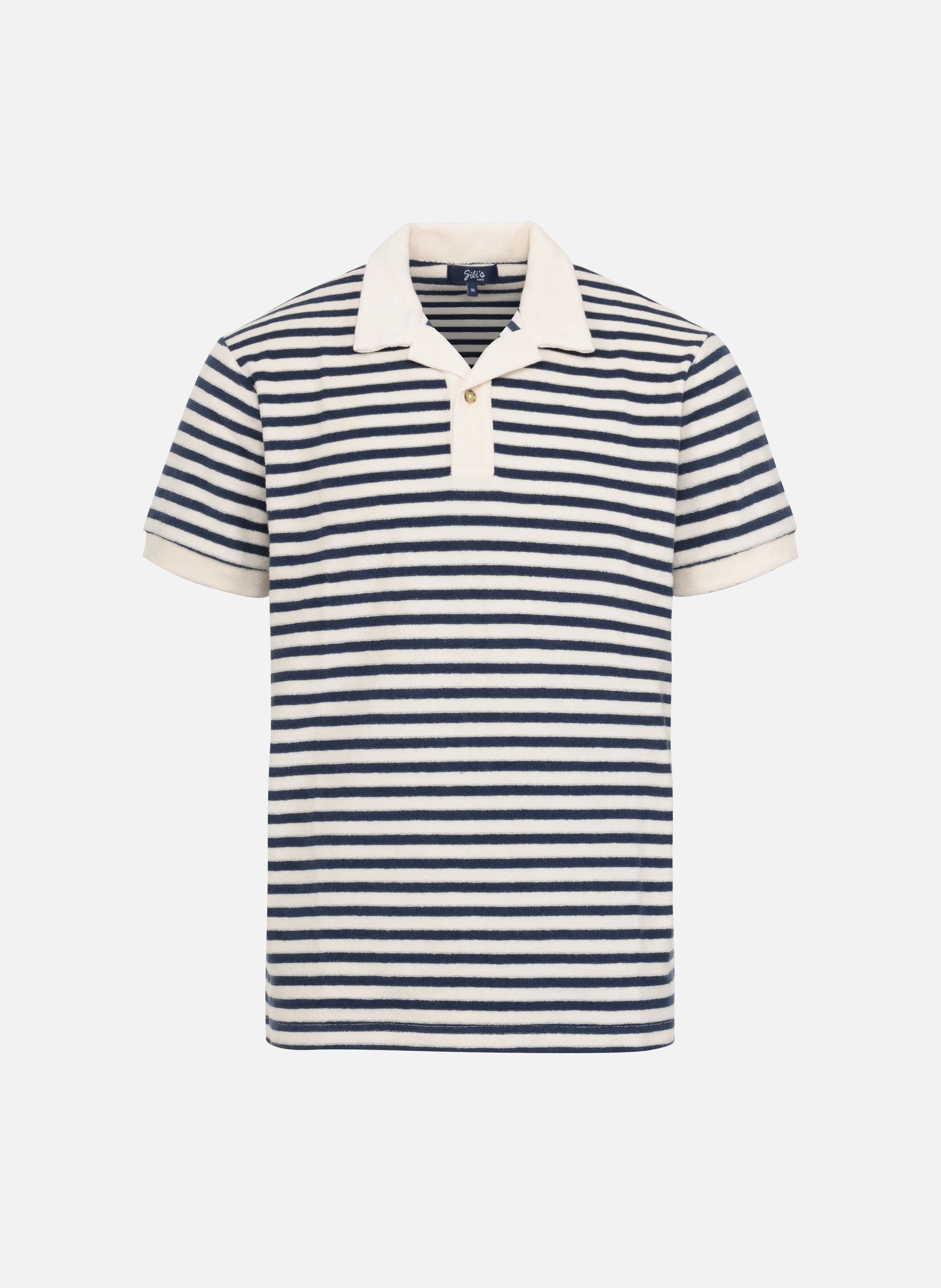 Polo rayé en éponge GILI'S Bleu