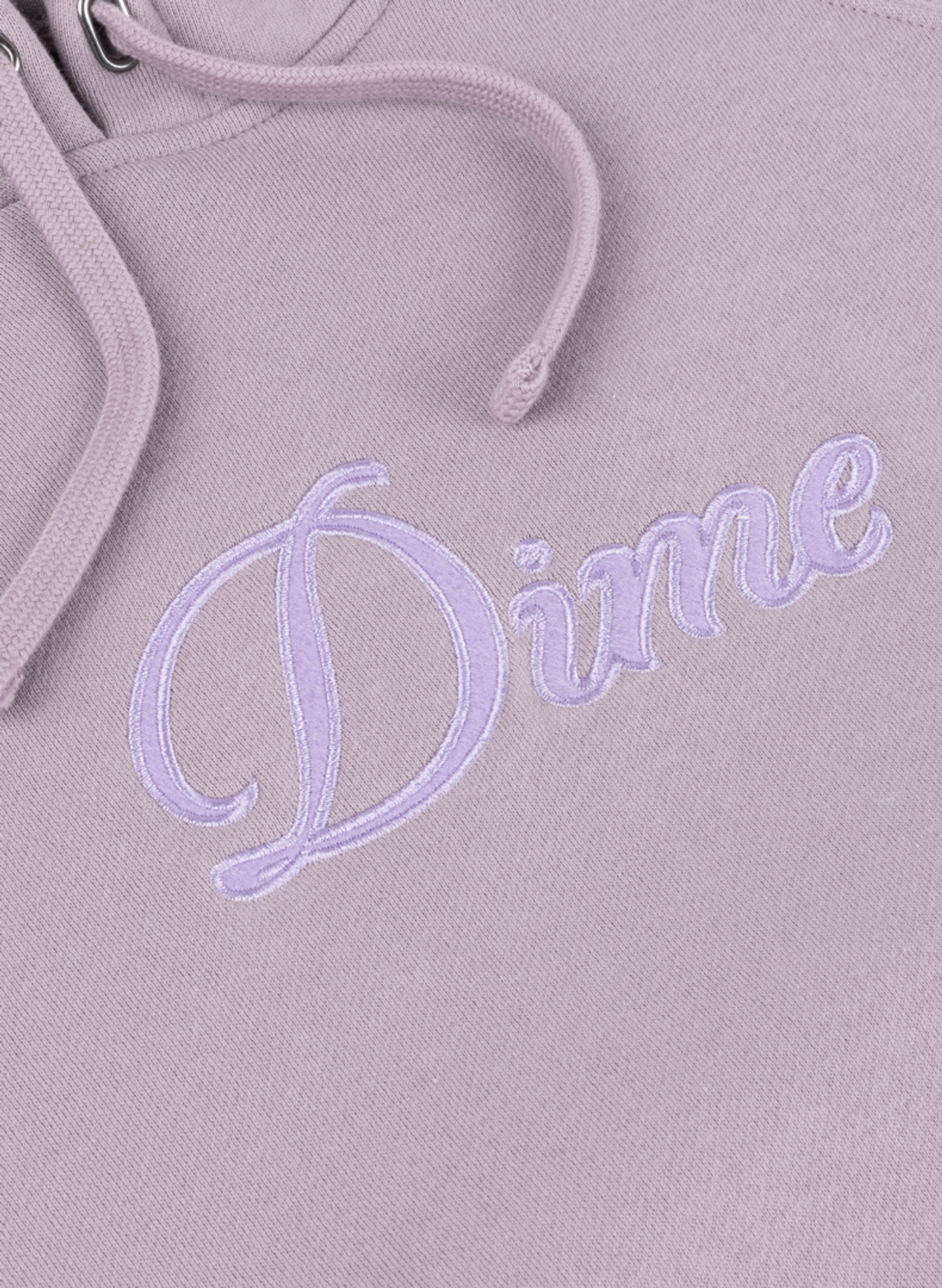 Hoodie à logo brodé en coton mélangé DIME Purple