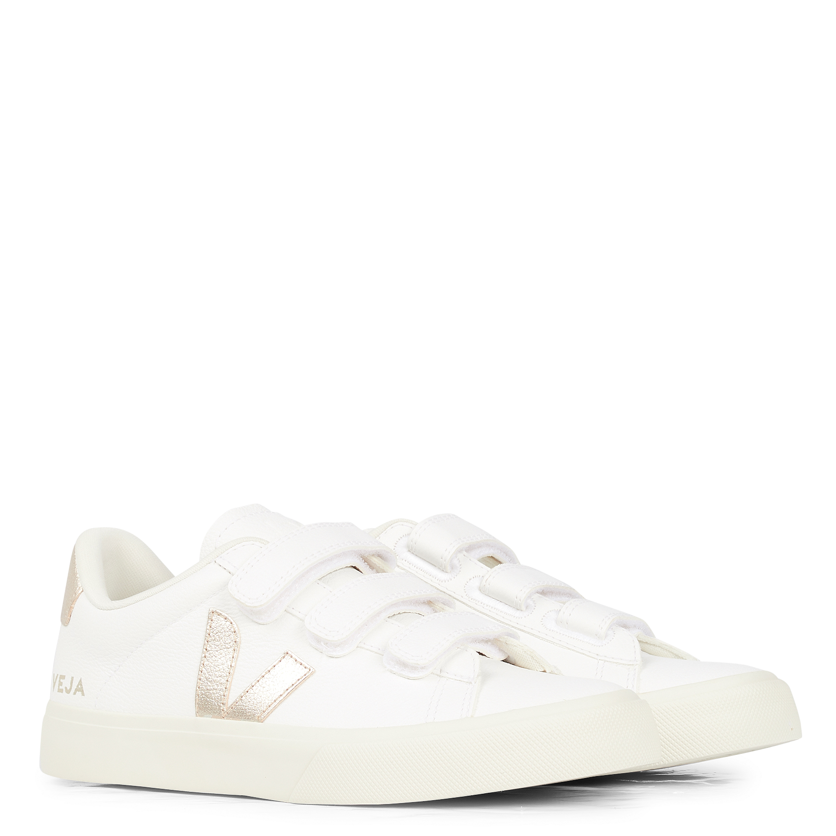 Baskets basses en cuir recife logo VEJA Blanc