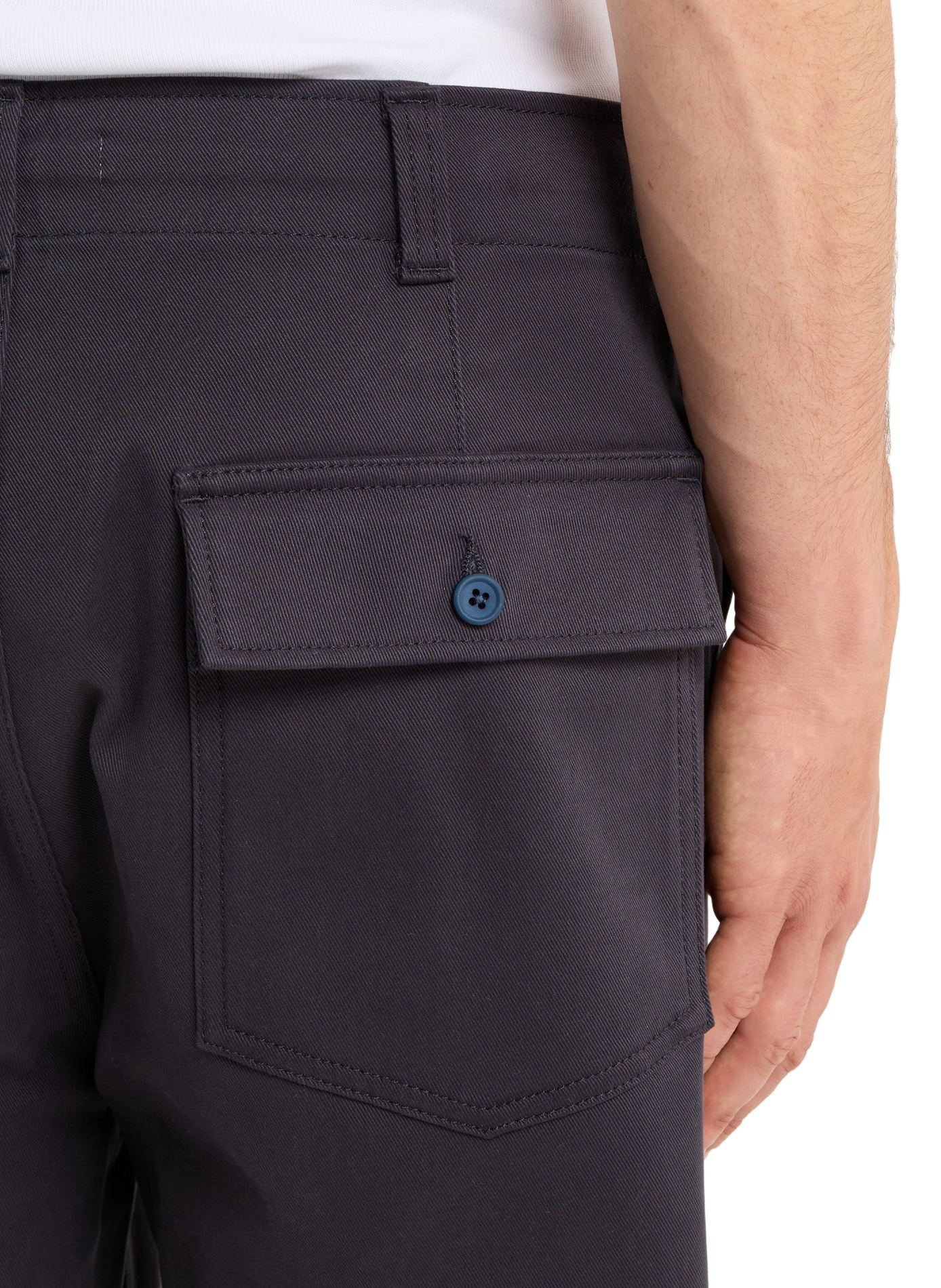 Pantalon large taille haute uni SAISON 1865 Bleu