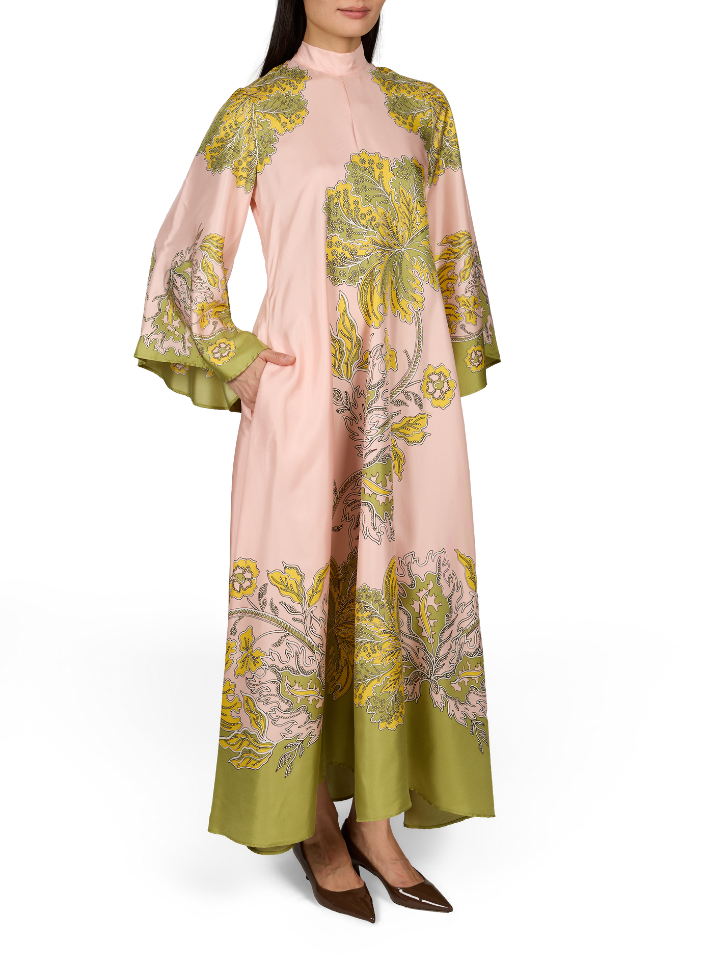 Langes Seidenkleid MAGNIFICO LA DOUBLEJ Rosa