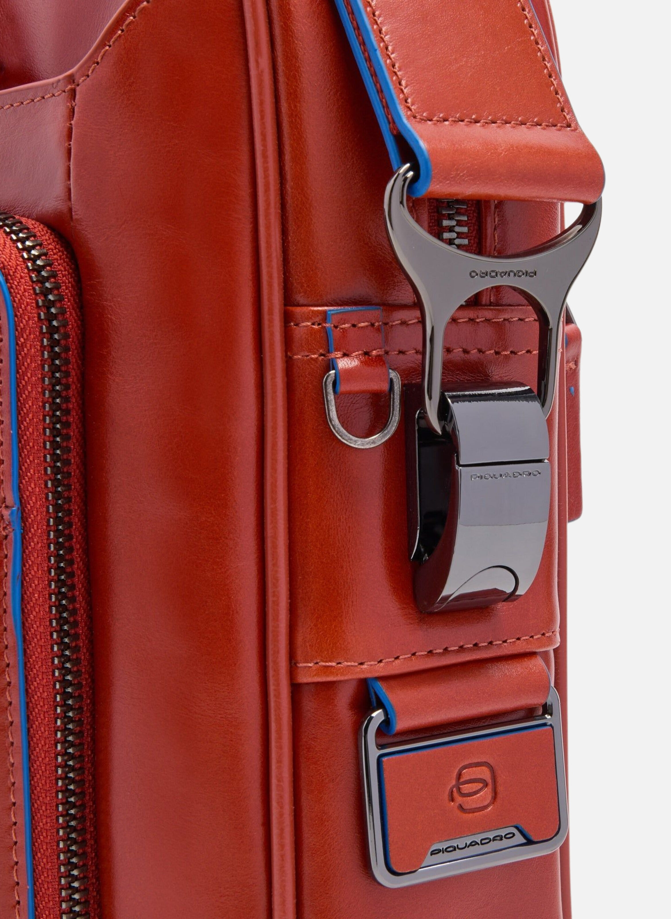 Sac d'ordinateur 15" personnalisable PIQUADRO Marron