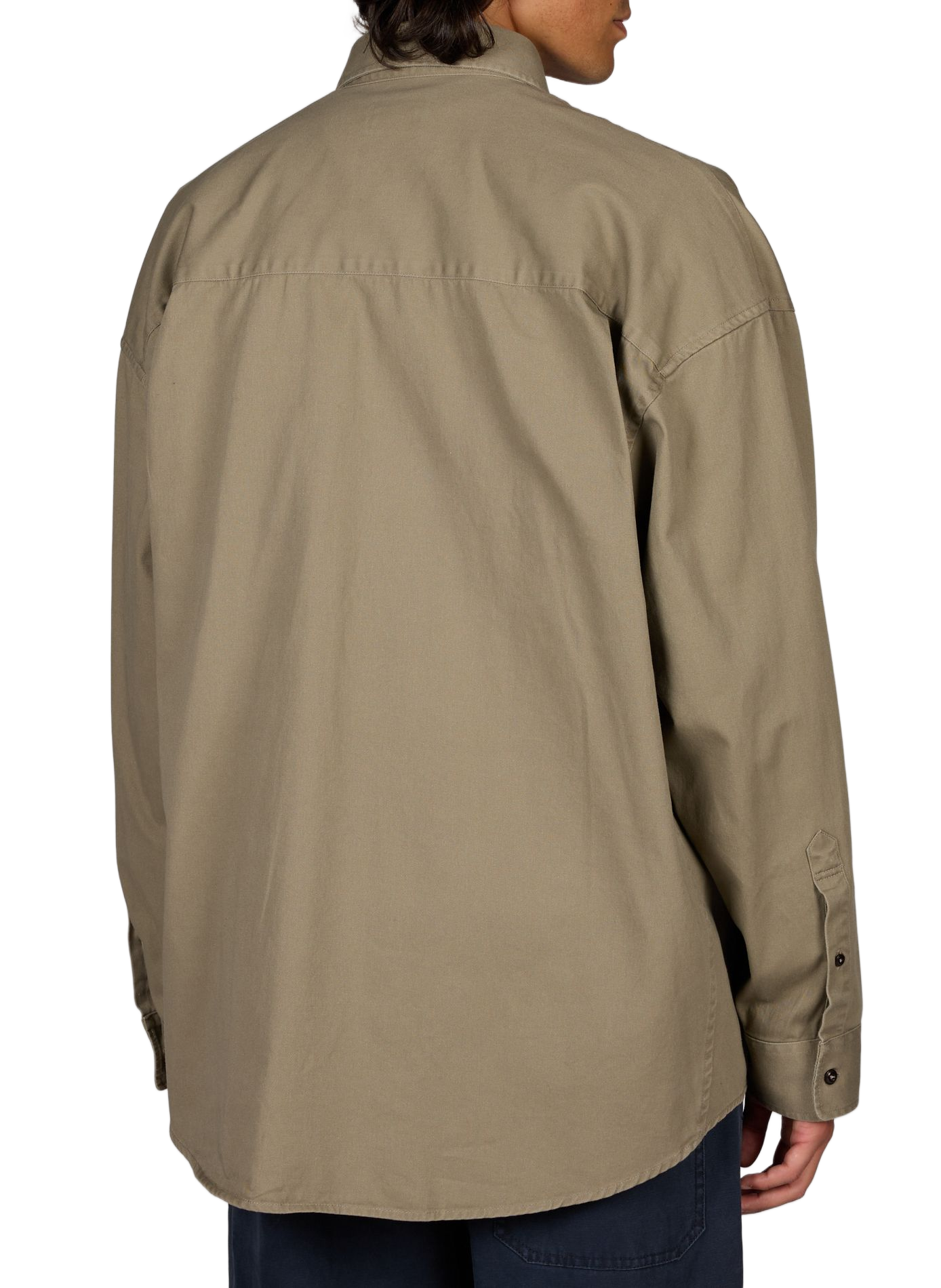 American collar cotton overshirt BELLEROSE Beige