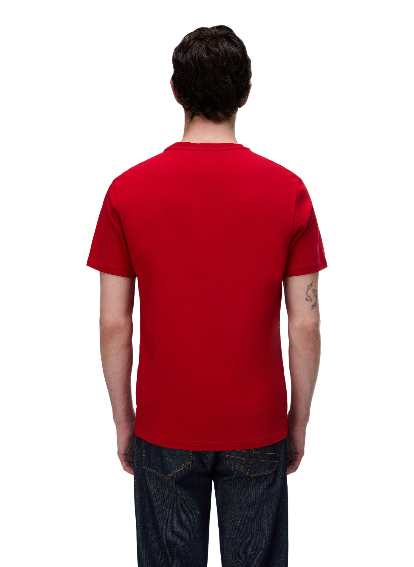 Round-neck cotton T-shirt NAPAPIJRI Red