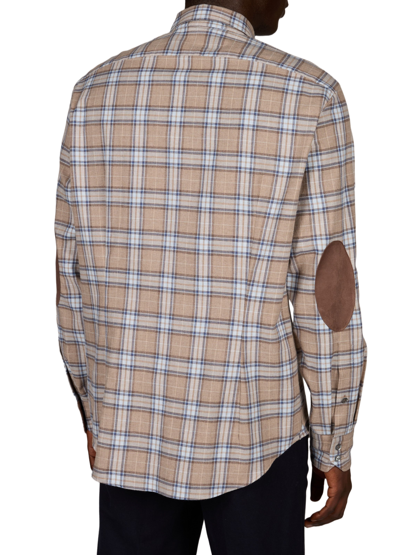 Straight cotton check shirt VAN LAACK Beige