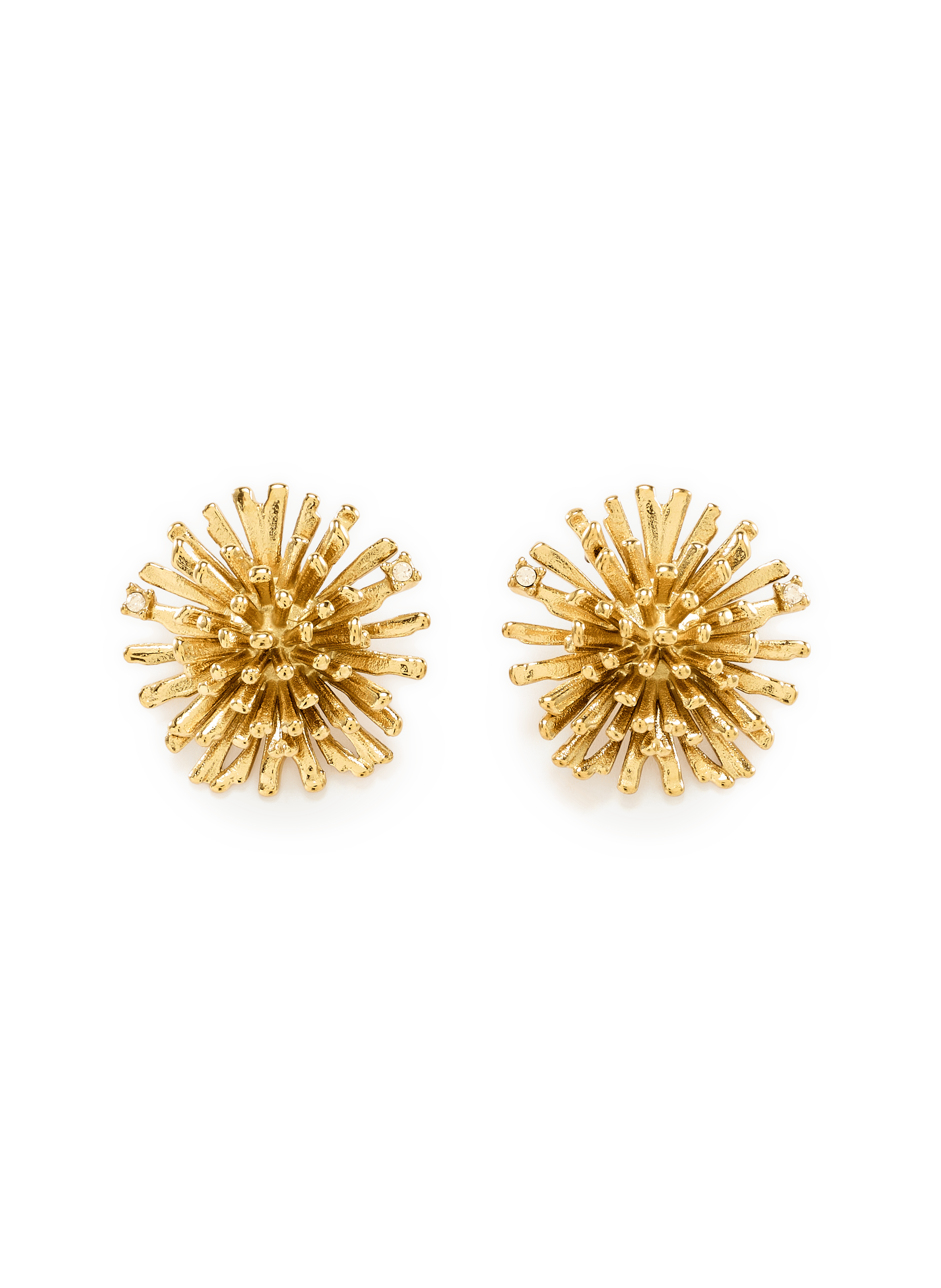 Mit Strass verzierte Ohrringe AU PRINTEMPS PARIS Golden