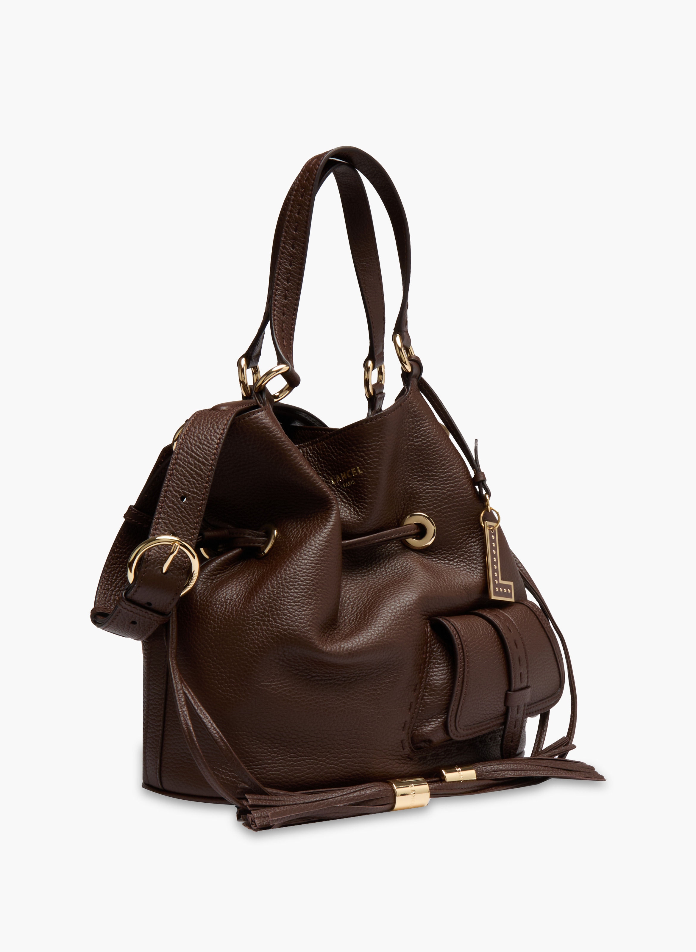 Handtas m eerste flirt van Lancel in leer. LANCEL Bruin