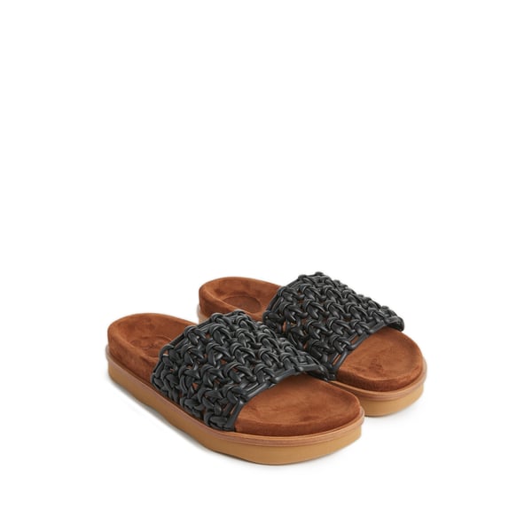 Claquettes Wavy en cuir