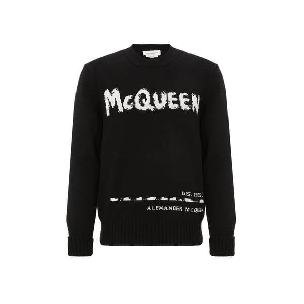 Pull à logo en coton