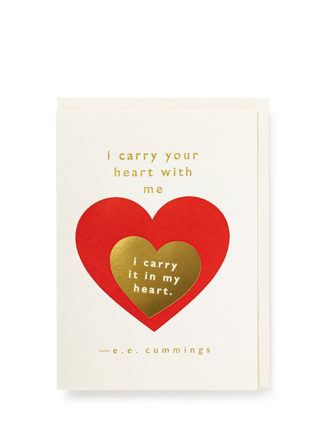 Carte I carry your heart with me ARCHIVIST GALLERY