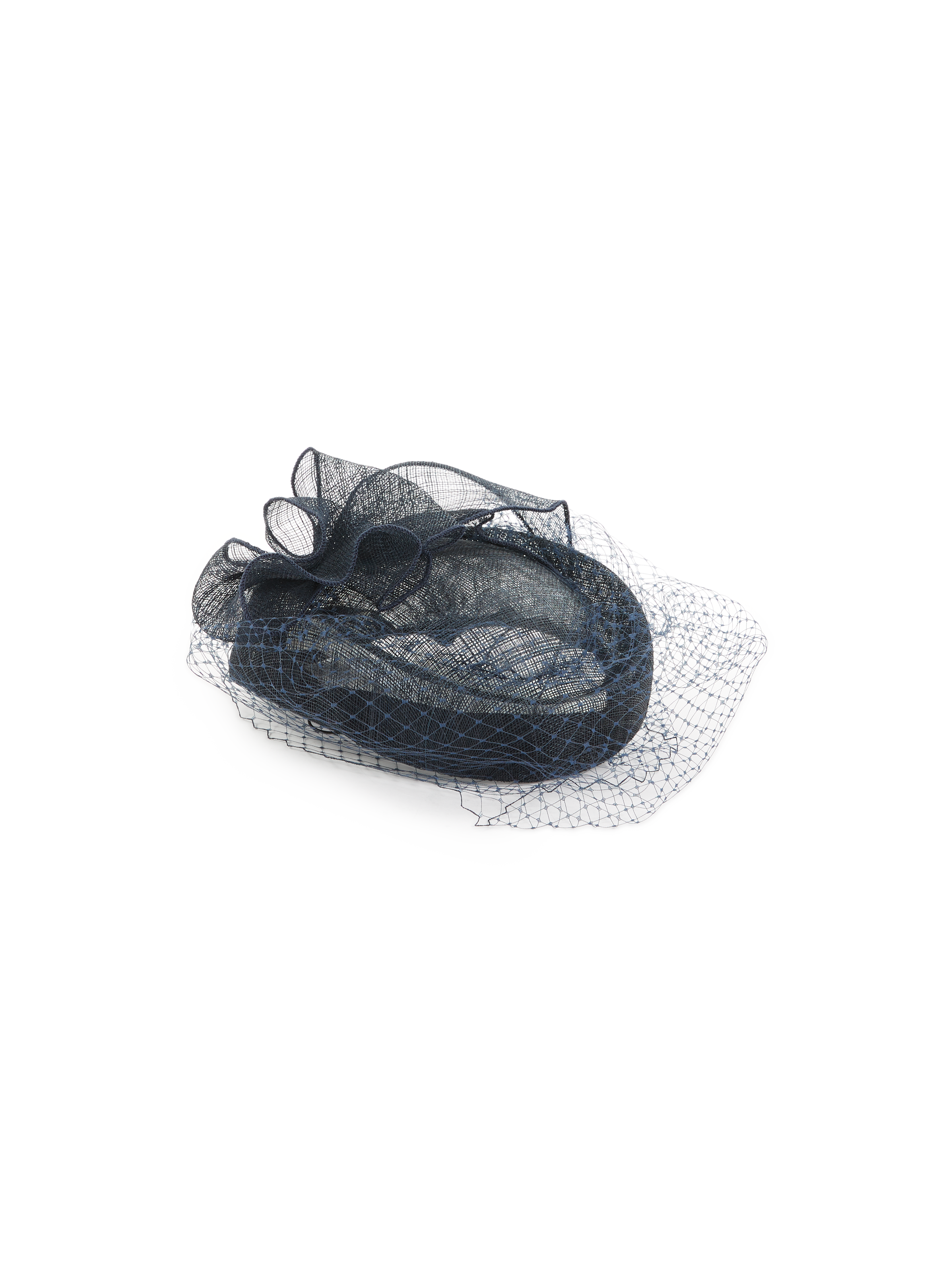 Natural fibre fascinator SAISON 1865 Blue