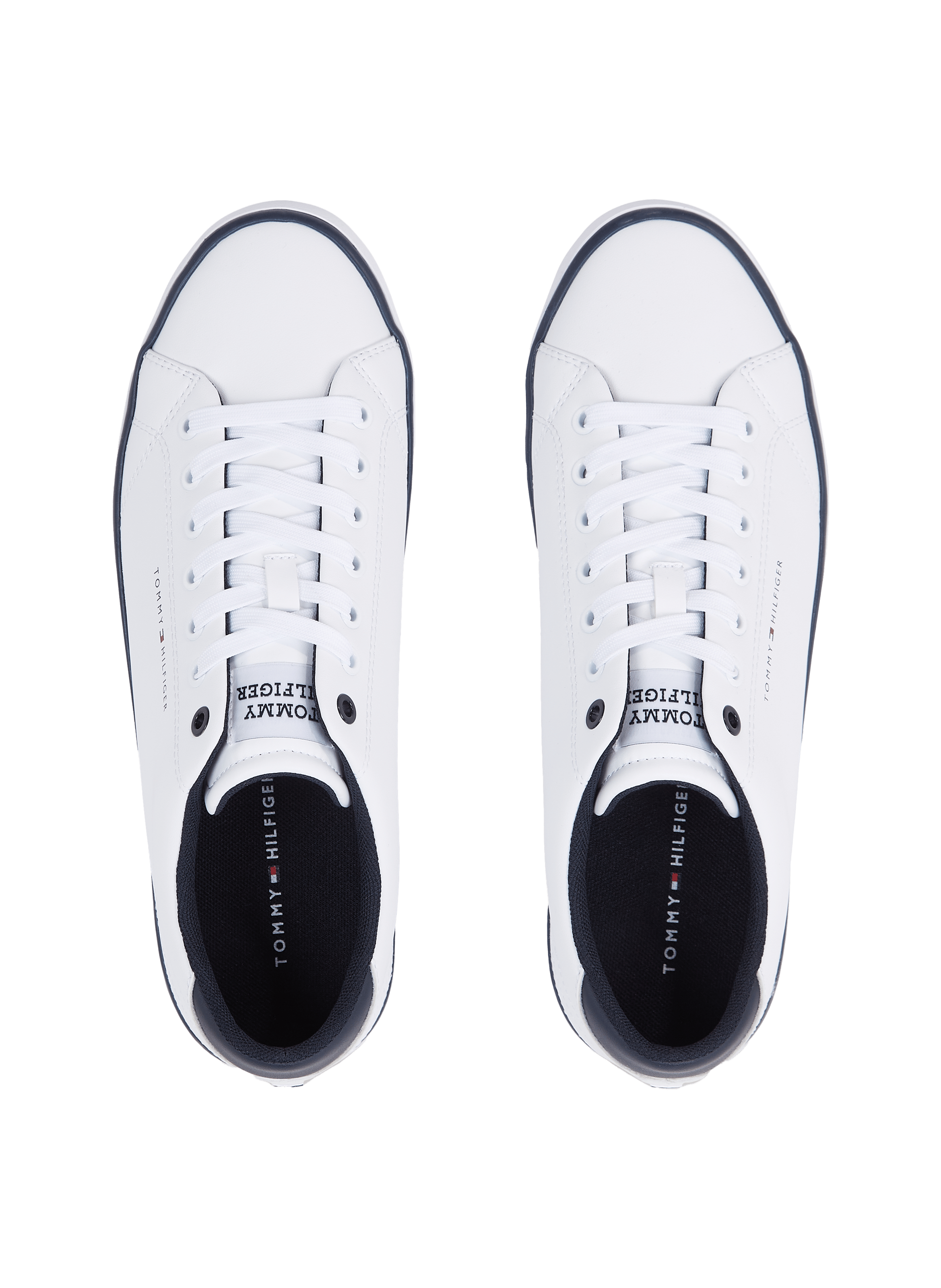 Baskets en cuir TOMMY HILFIGER Blanc