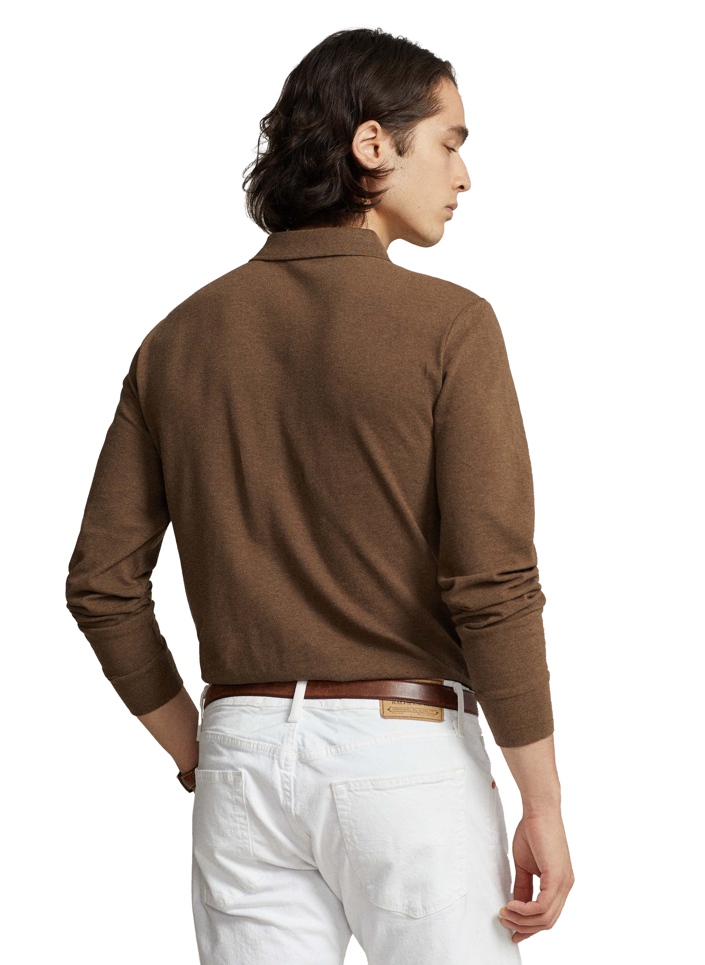 Polo en coton POLO RALPH LAUREN Marron