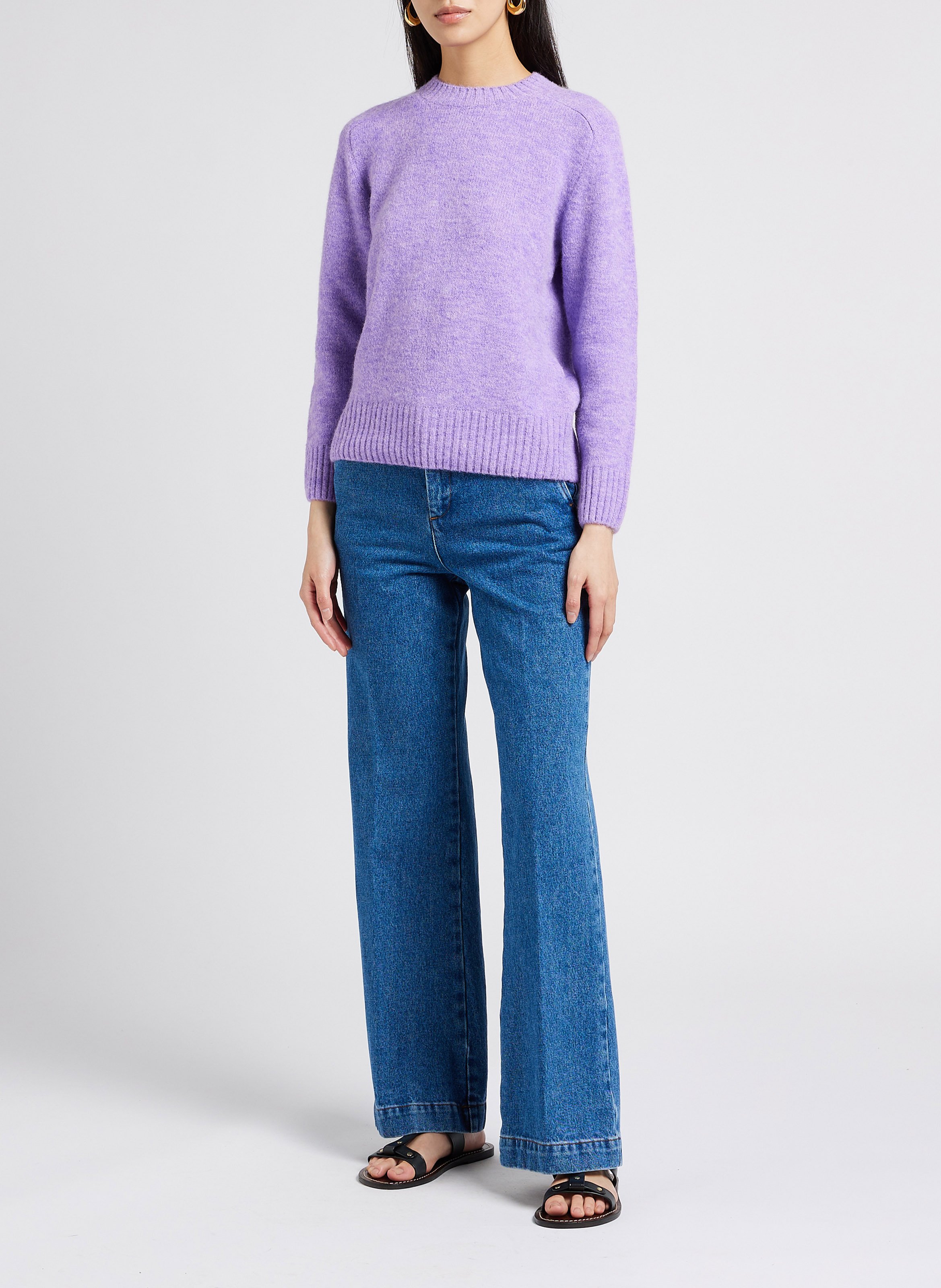 Jean boot-cut en coton california SOEUR Bleu