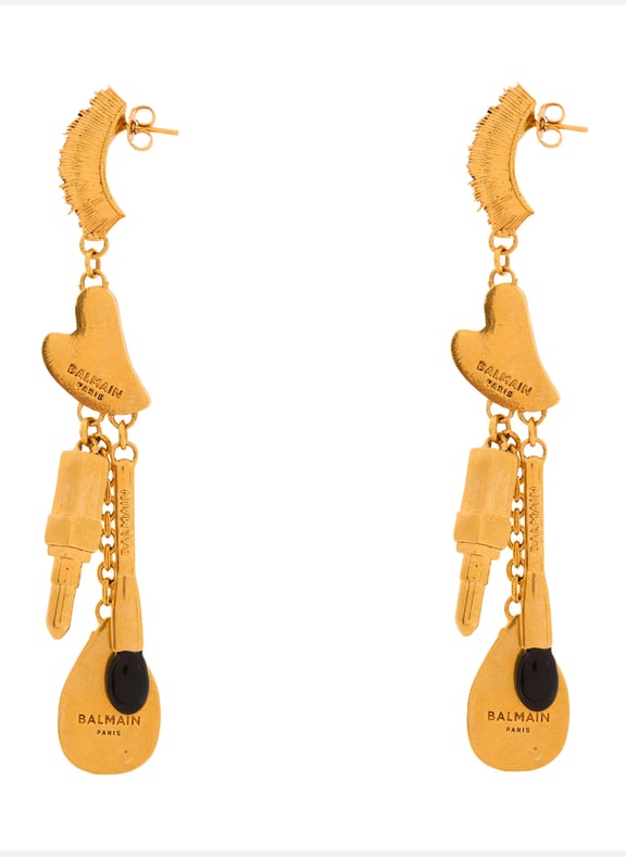 Boucles doreilles beauty à charms Doré by BALMAIN BALMAIN Boucles doreilles beauty à charms Doré