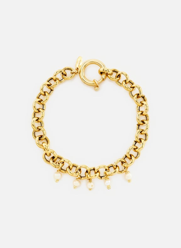Tiny Pearls Kyklos Chain Bracelet HERMINA ATHENS Tiny Pearls Kyklos Chain Bracelet HERMINA ATHENS