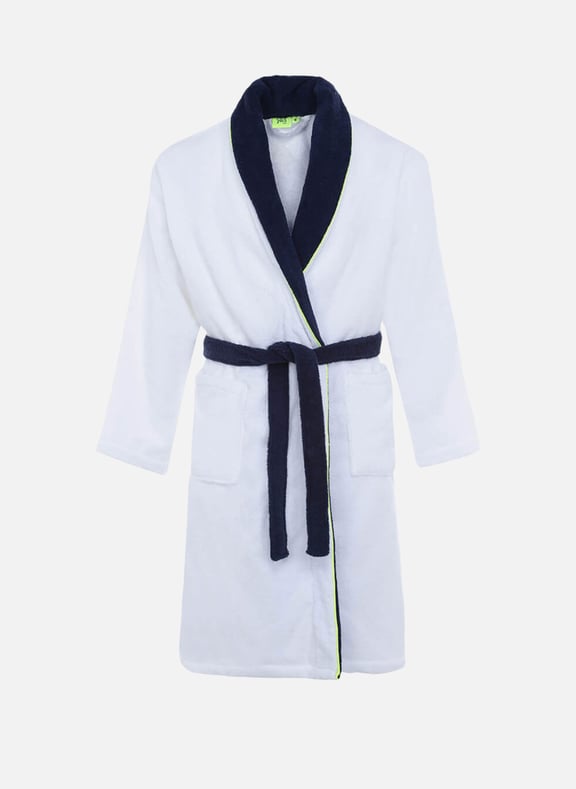 Peignoir blanc en coton bouclette Blanc by GILI'S GILI'S Peignoir blanc en coton bouclette Blanc