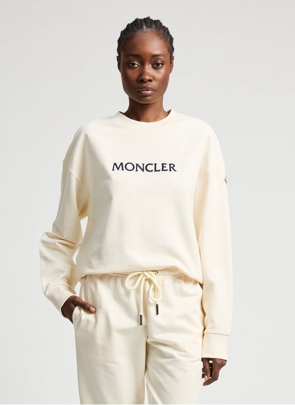 Cotton sweatshirt White by MONCLER MONCLER Cotton sweatshirt White