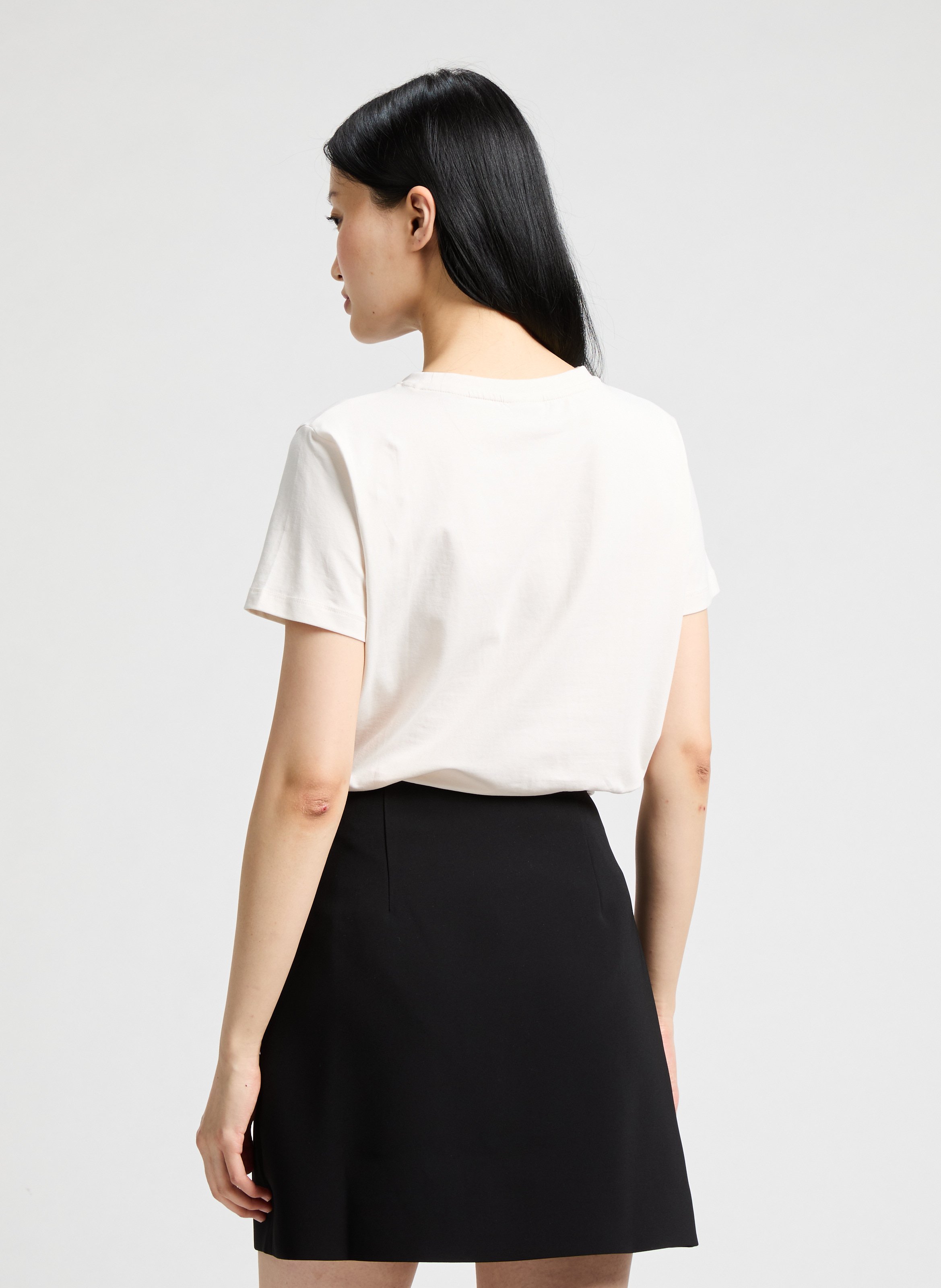 Cotton T-shirt GUESS Beige