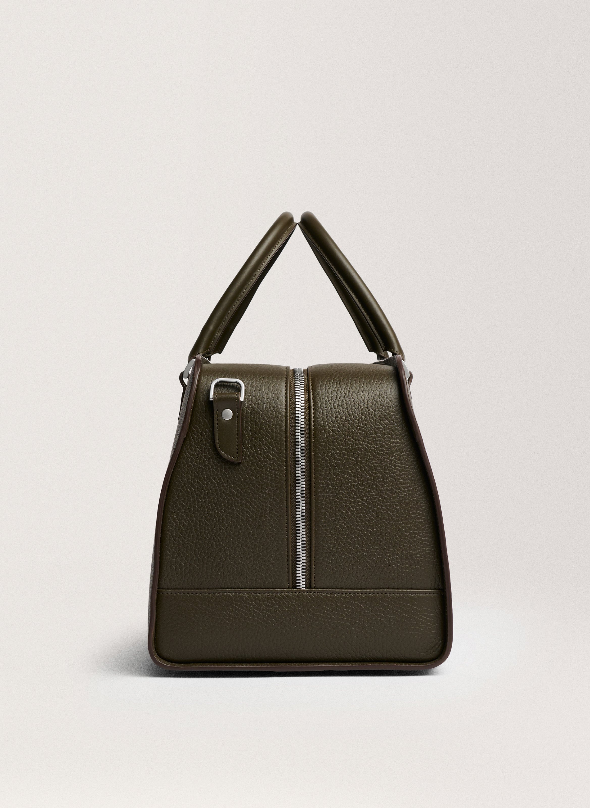 Sac de voyage 'Palissy Weekend' en cuir grainé CARL FRIEDRIK Vert