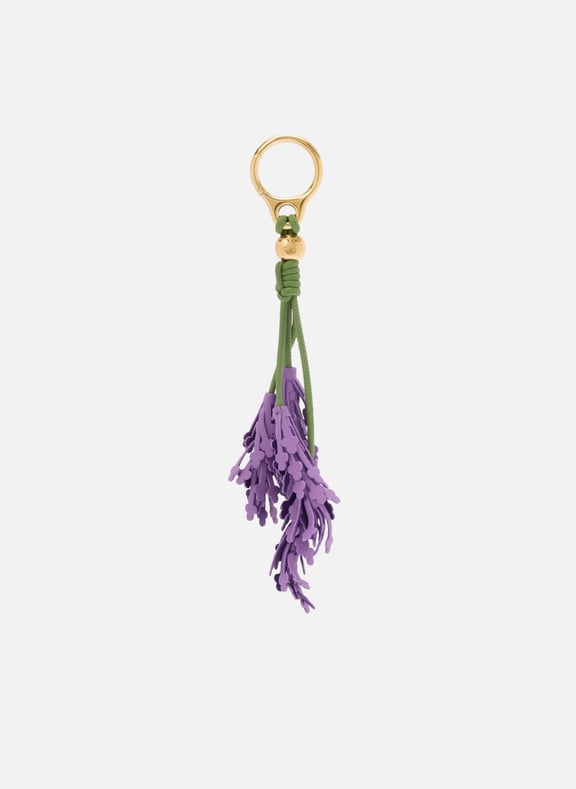 Classic lavender calf leather bag charm Purple by LOEWE LOEWE Classic lavender calf leather bag charm Purple