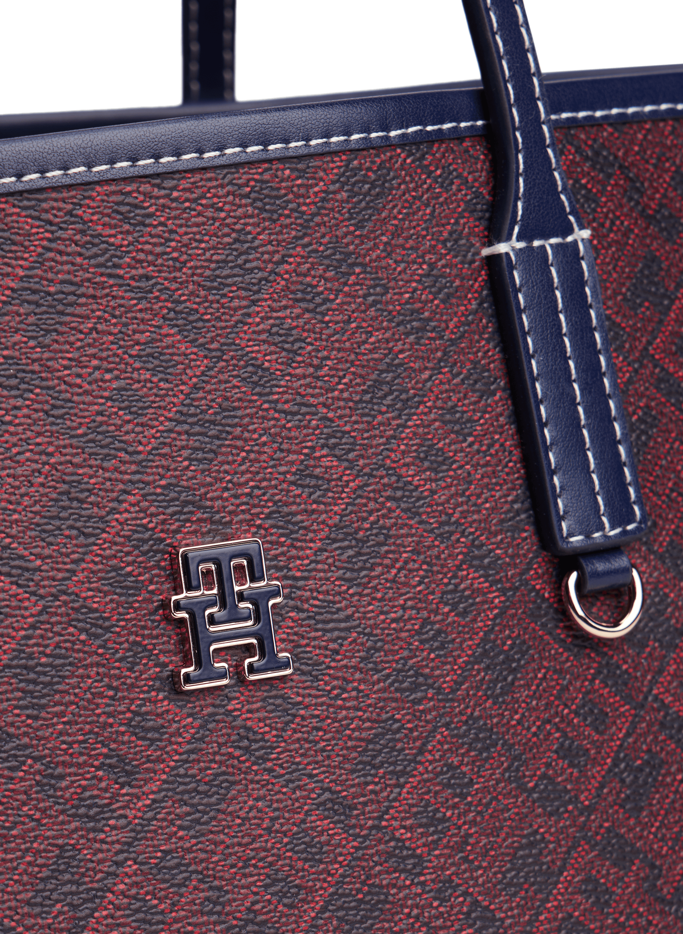 Monogram tote bag TOMMY HILFIGER Blue