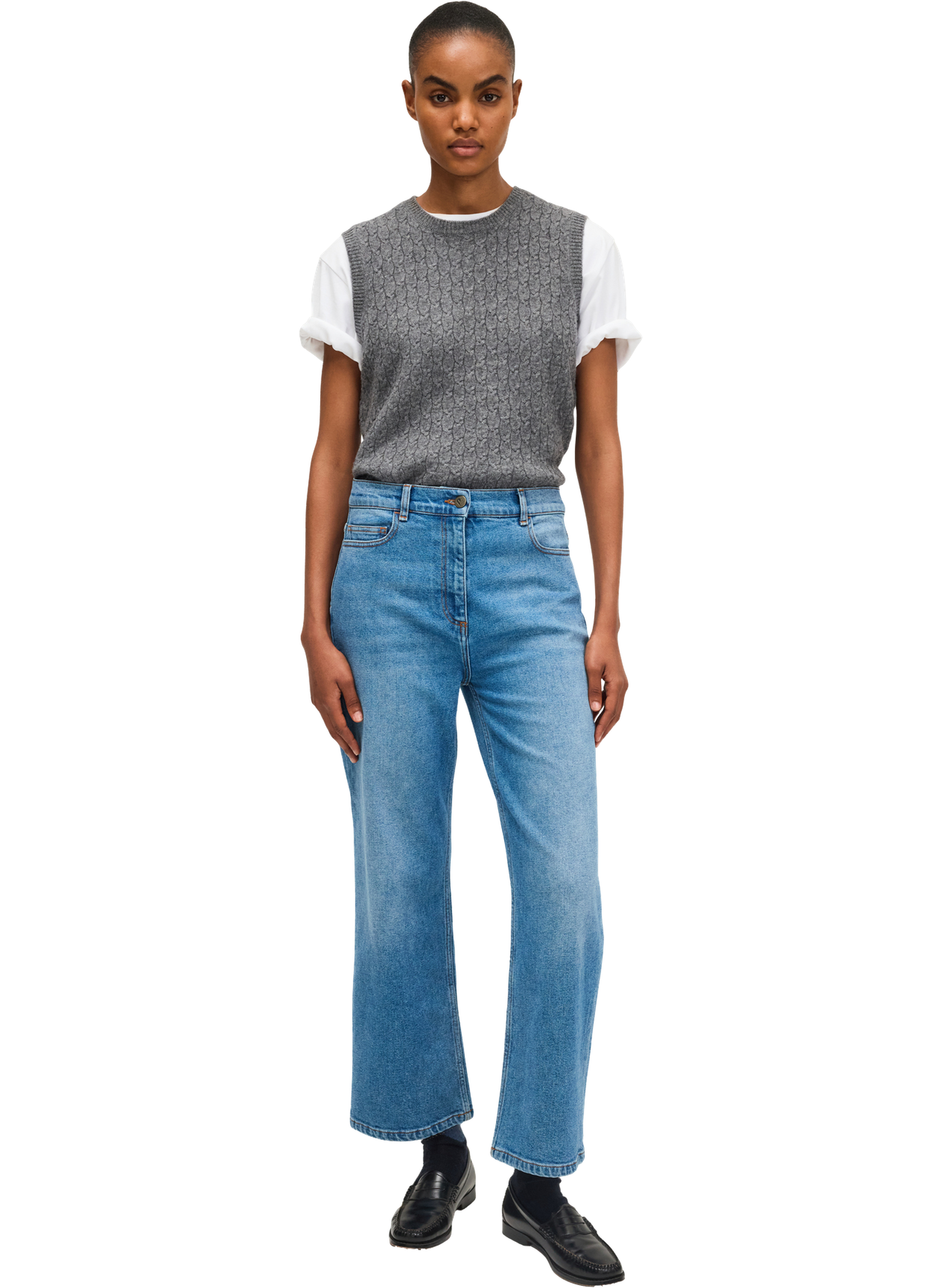 Blue jean droit - claria PABLO Bleu