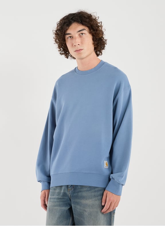 Sweat Hudson en coton Bleu by CARHARTT WIP CARHARTT WIP Sweat Hudson en coton Bleu