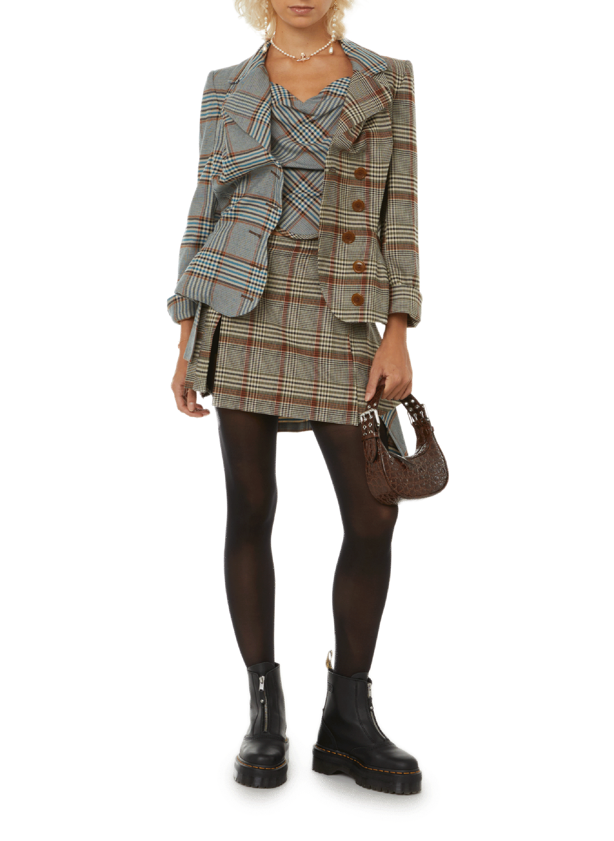 Mini sac Soho en cuir  BY FAR Marron