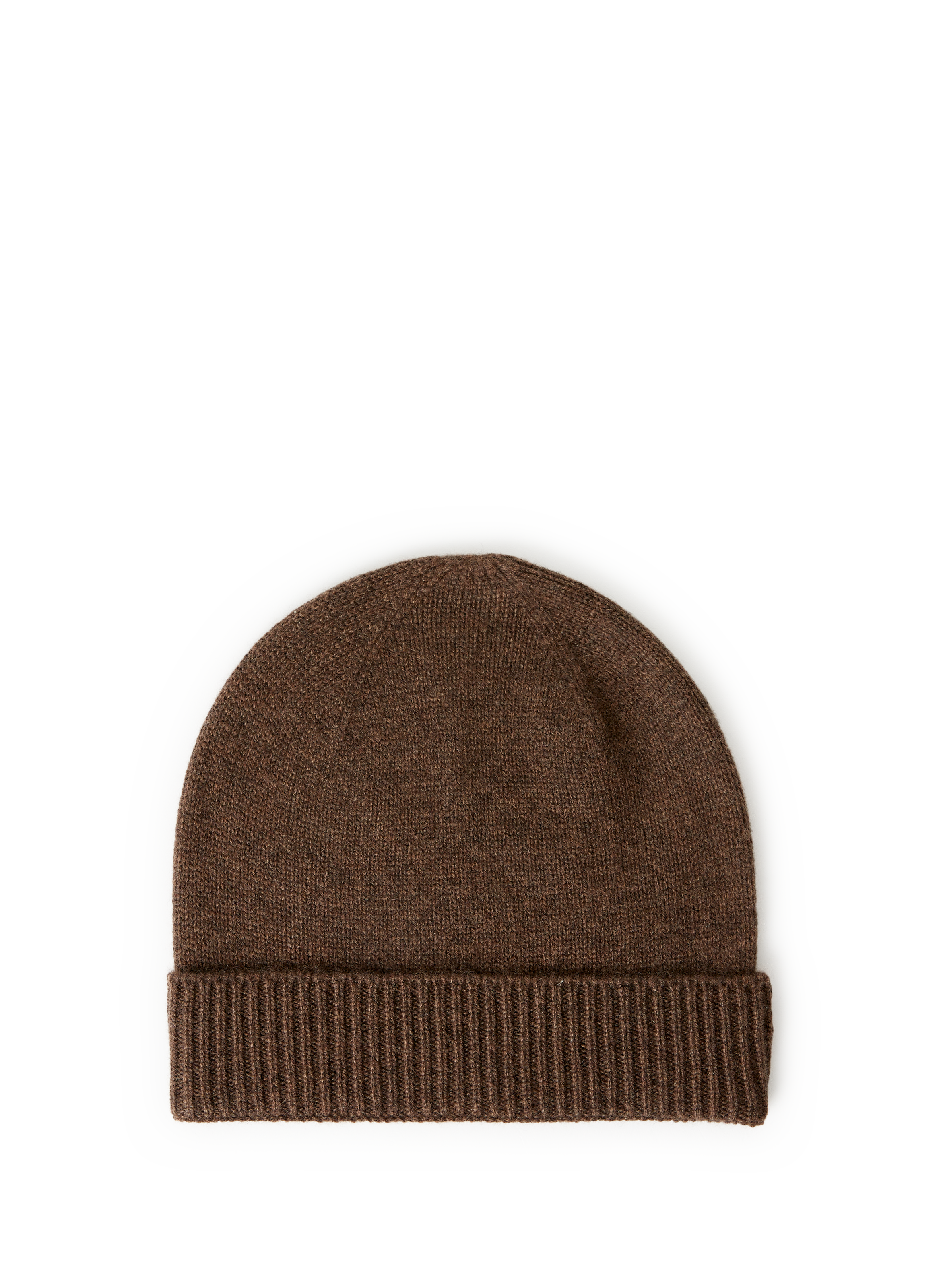 AU PRINTEMPS PARIS Bonnet côtelé en cachemire Marron