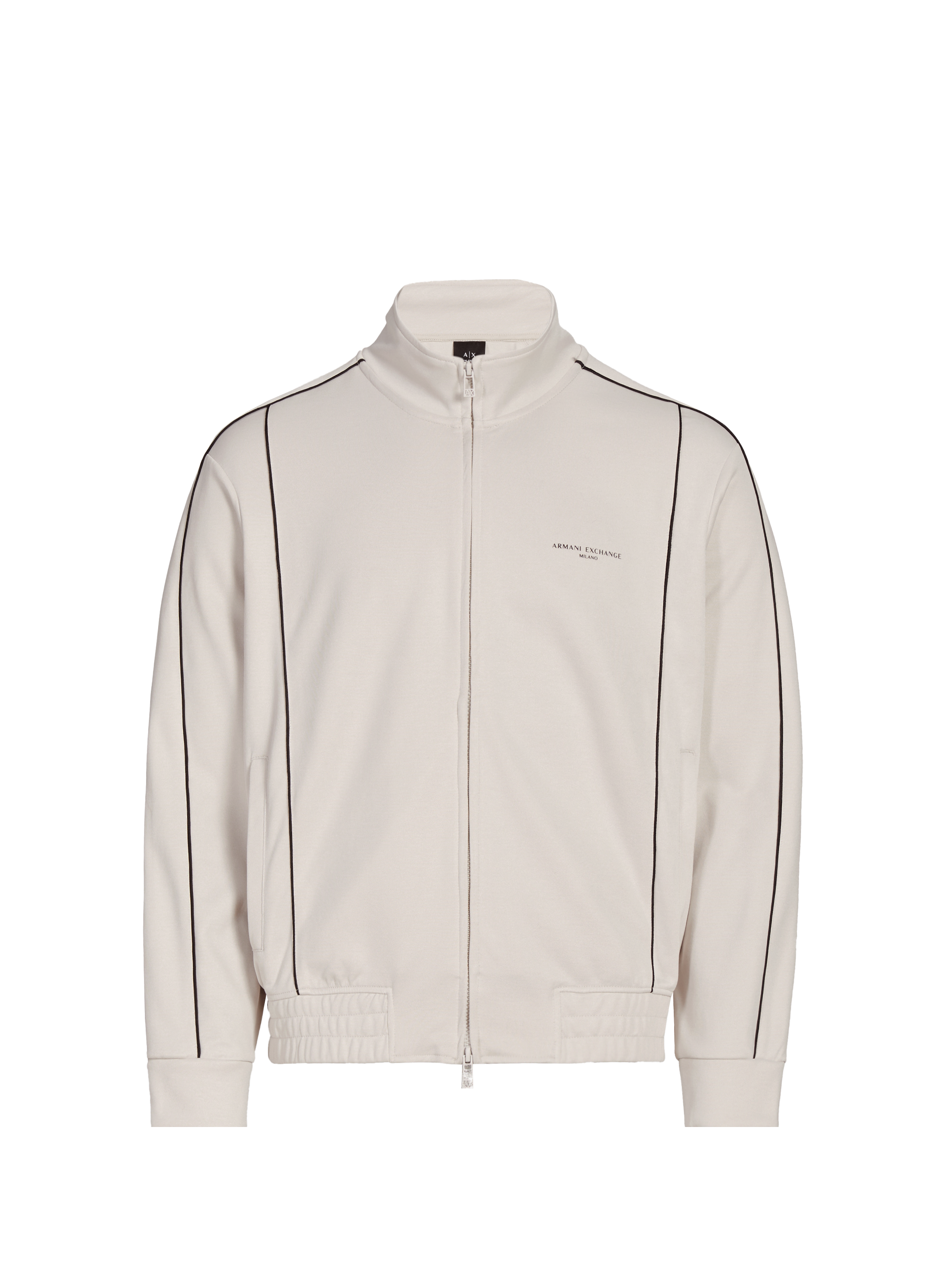 High-neck cotton blend sweatshirt ARMANI EXCHANGE Brown