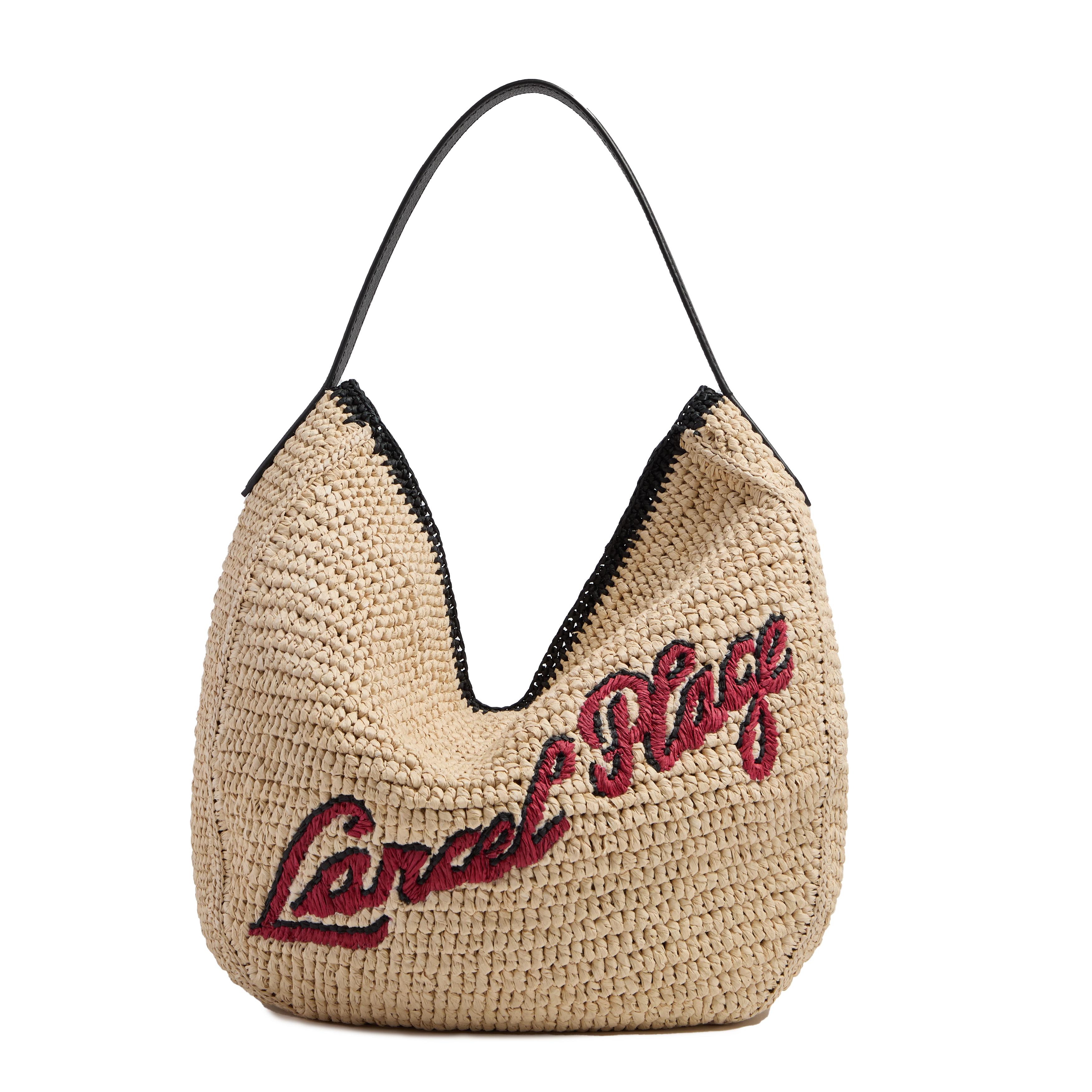 Sac hobo m summer mania de lancel en polycarbonate et cuir LANCEL Noir