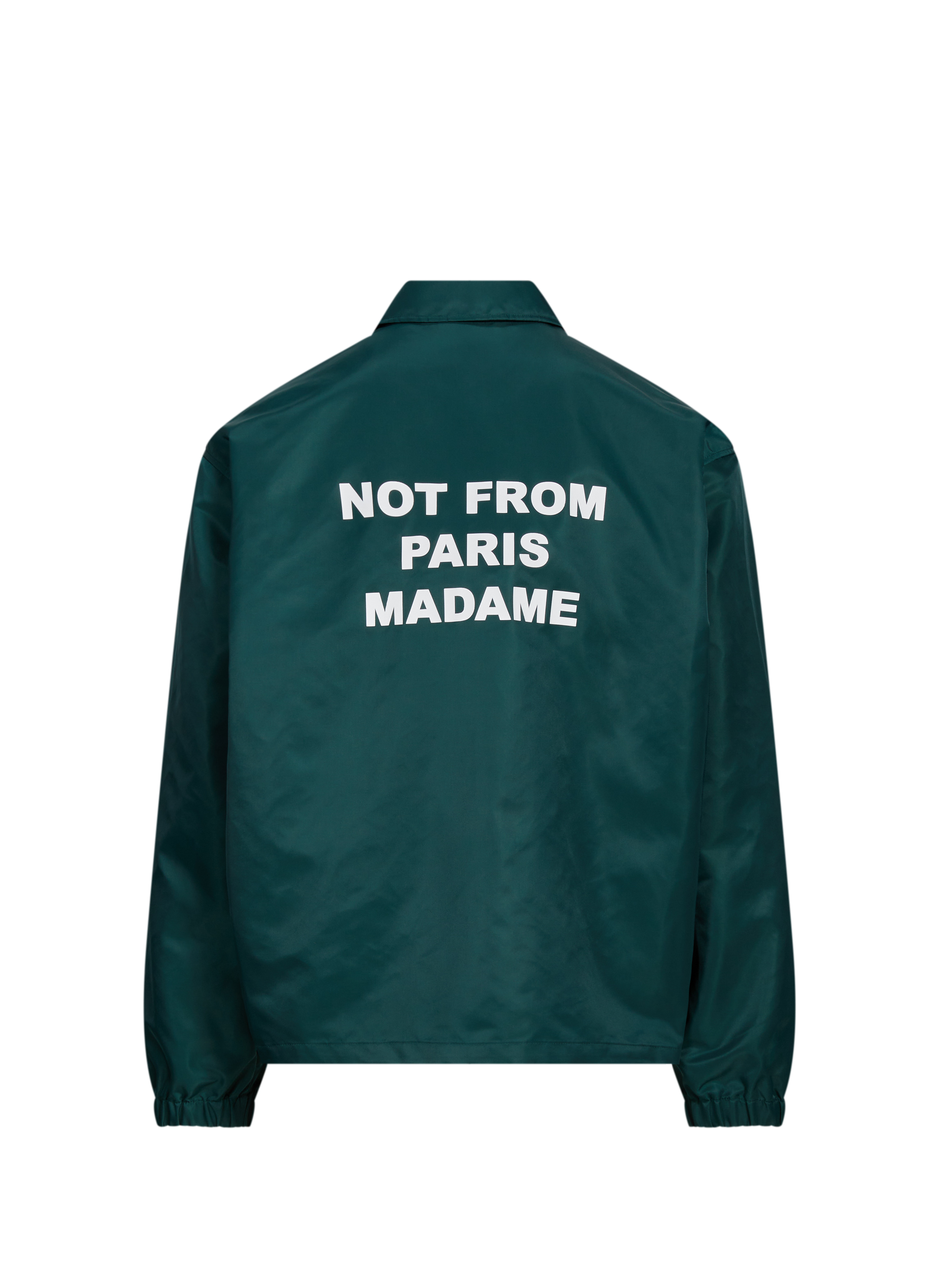 The slogan jacket DROLE DE MONSIEUR Green